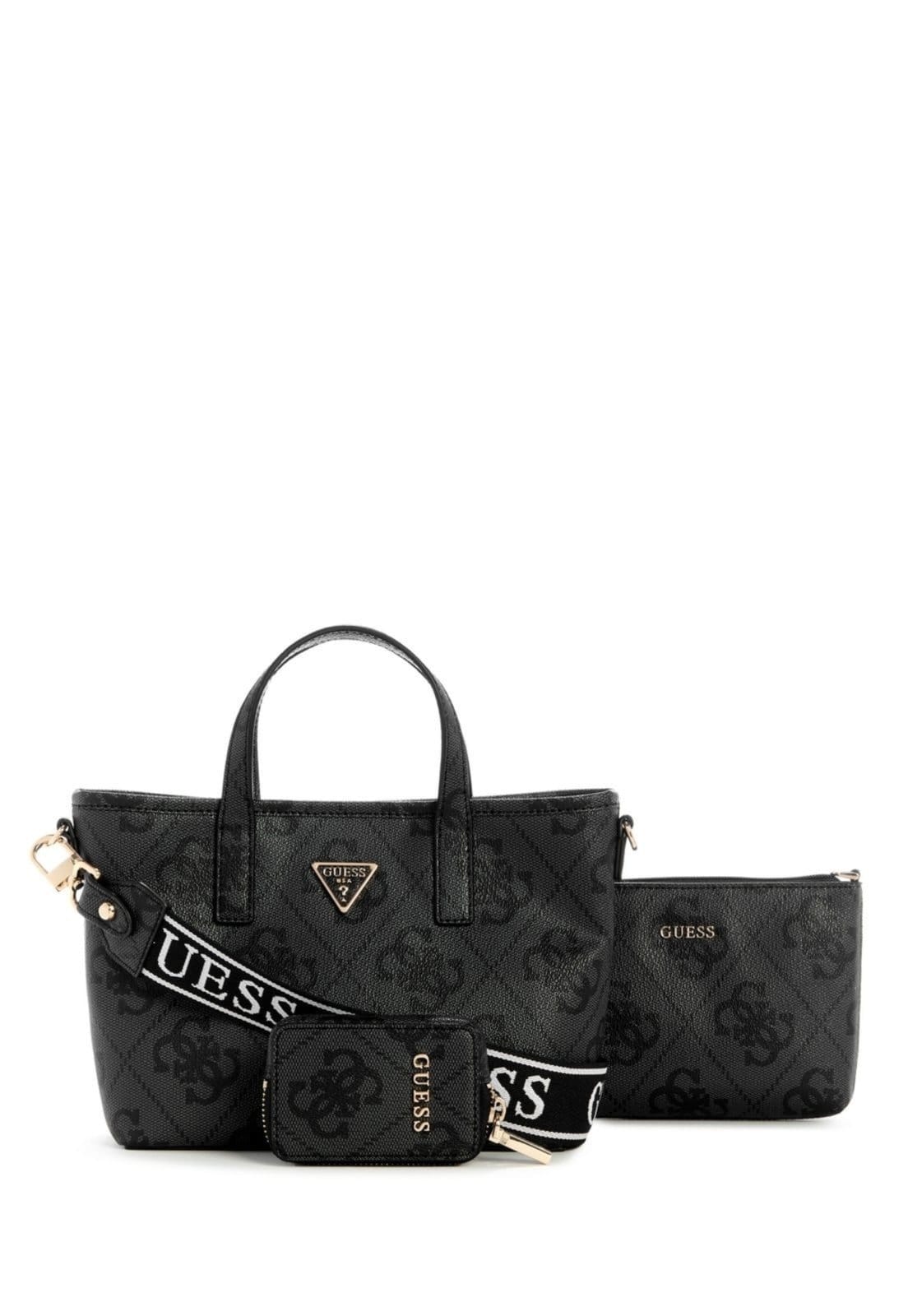 Vista 2 Bolsa Mini Latona Ii Tote Guess preto