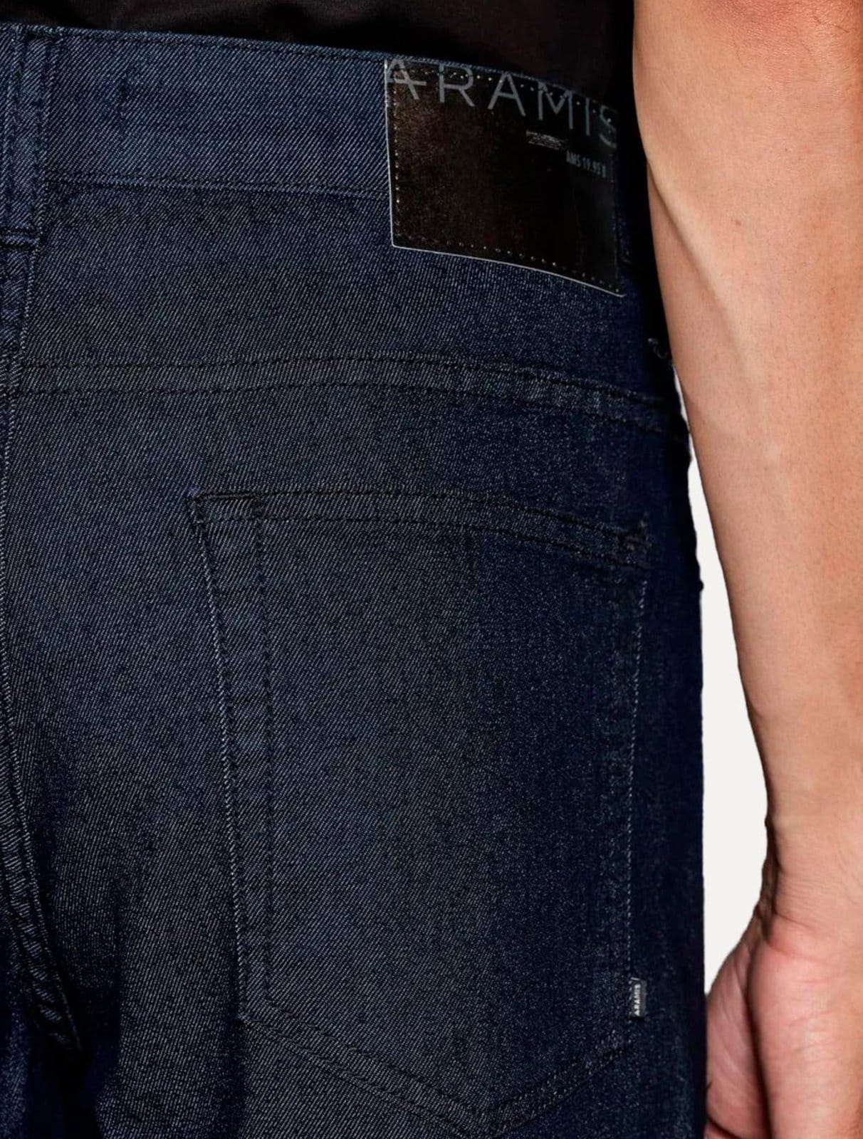 Vista 2 Calça Aramis Masculina Regular Blue Kombat Escuro Aramis azul blue