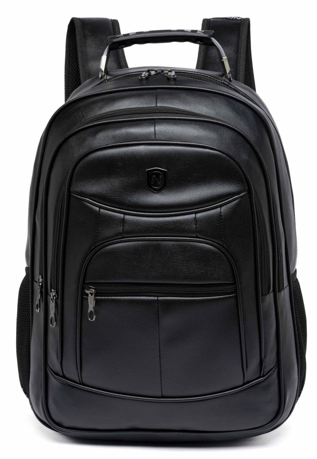 Vista principal Mochila Executiva Resistente Masculina Espaçosa Nytron preto