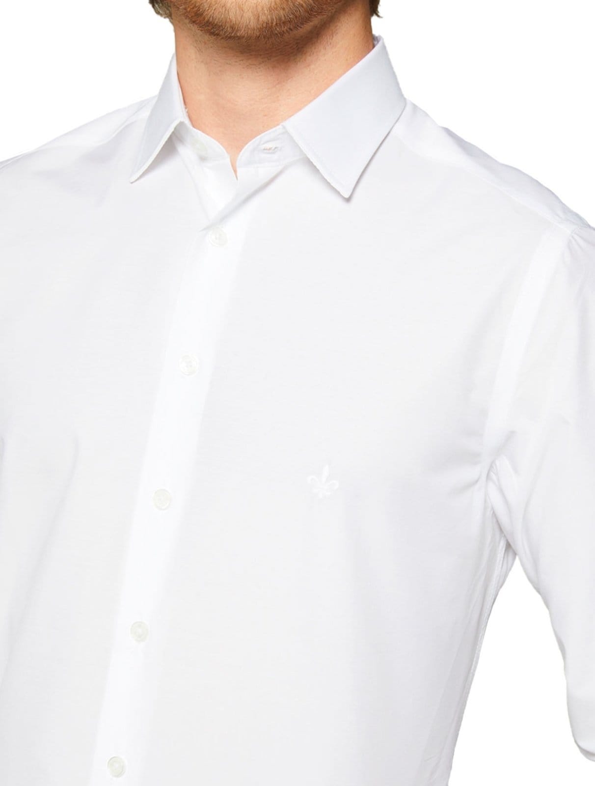 Vista 2 Camisa Dudalina Masculina Milano Tricoline Lisa Branca Dudalina branco