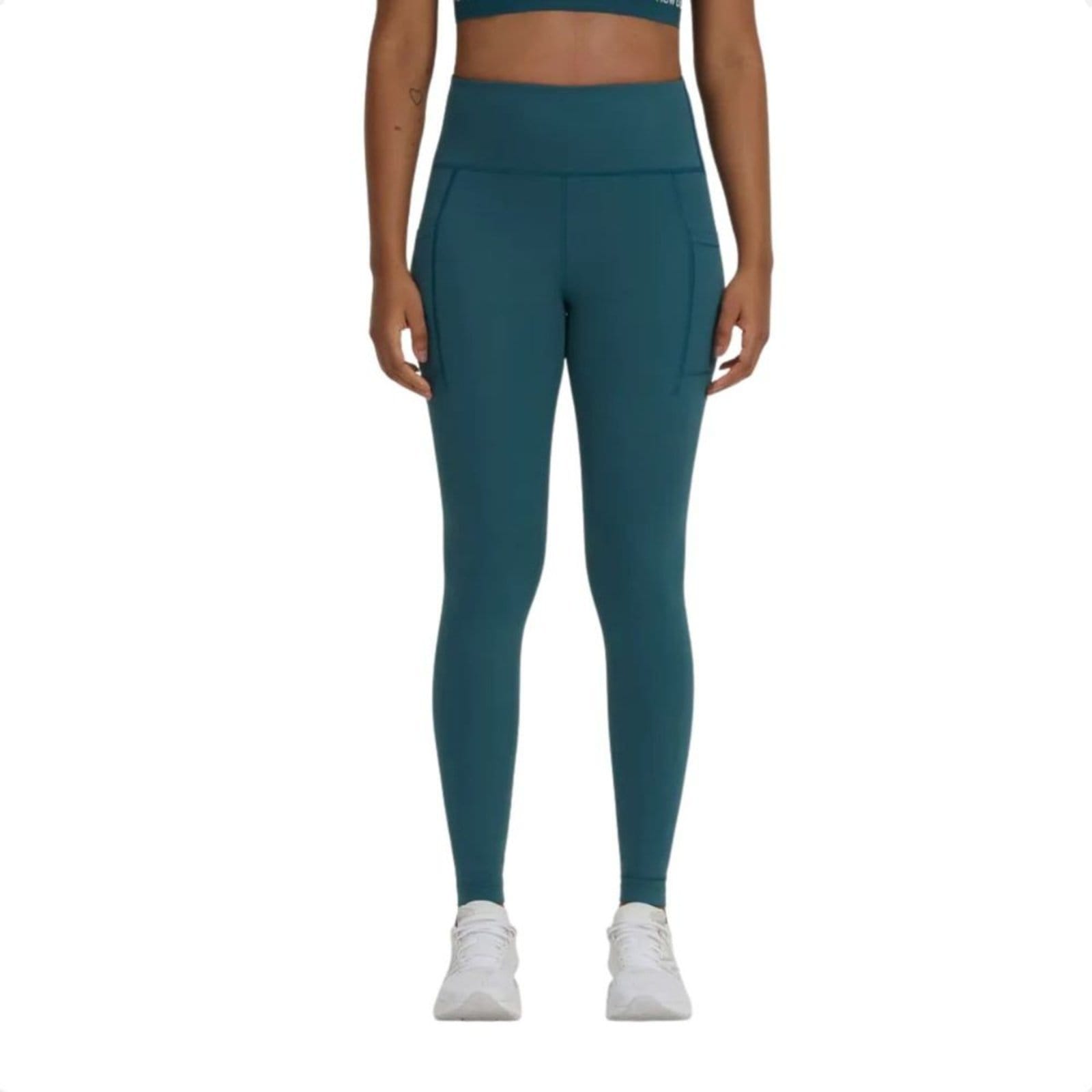 Vista principal Calca Feminina Legging New Balance Rc Pocket 25 New Balance verde