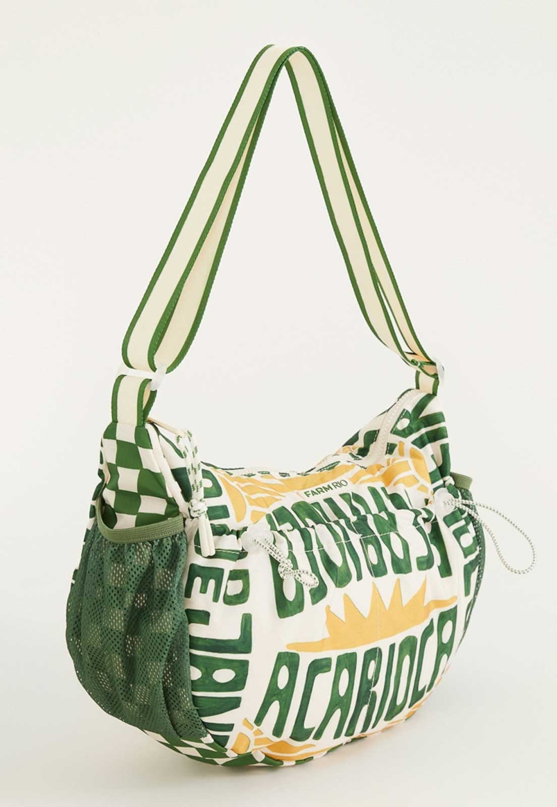 Vista 2 Bolsa Feminina FARM Banana G A-Carioca e Amarelo FARM verde