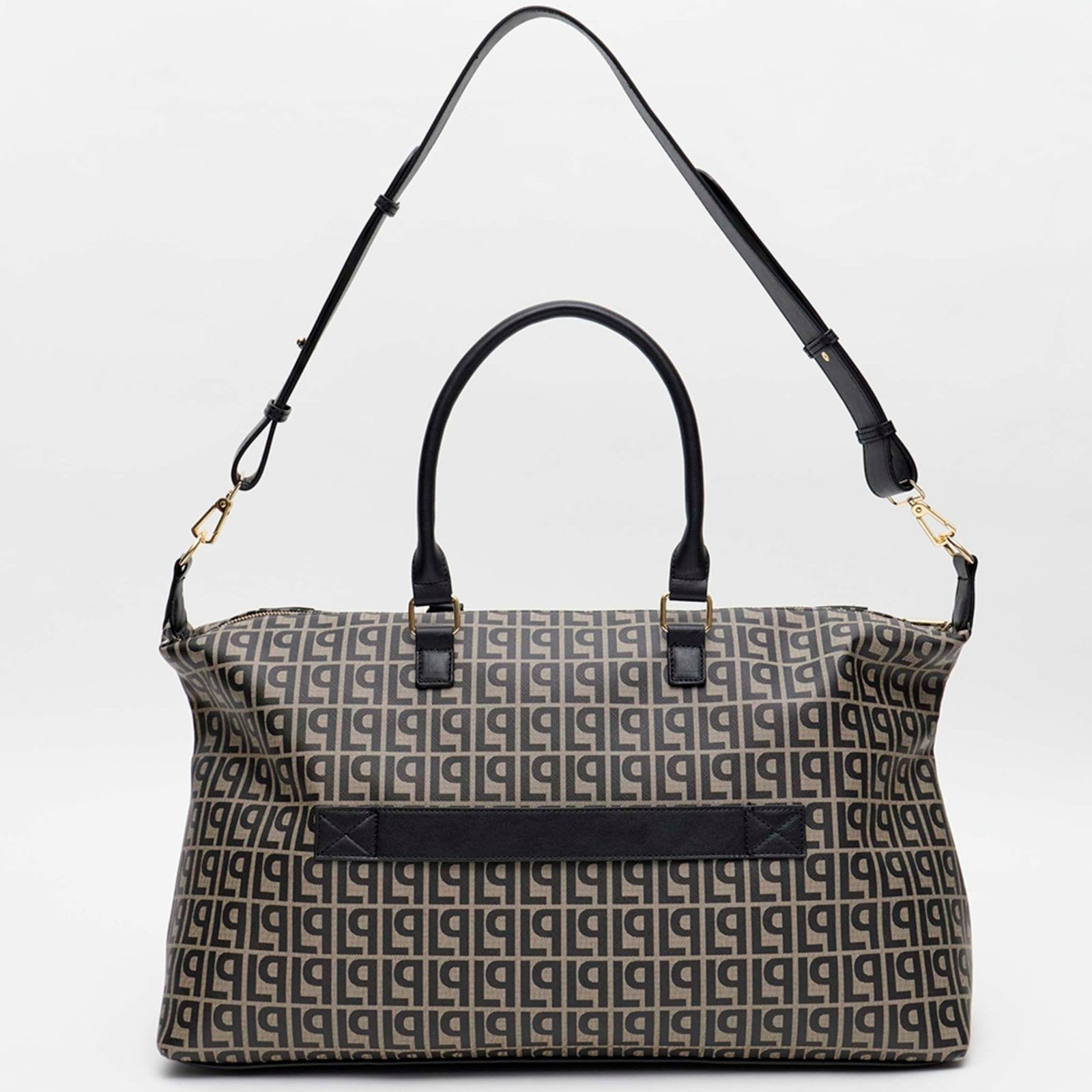 Vista 2 Mala Lança Perfume Monograma Enfeite Ou26 Feminino Lança Perfume preto