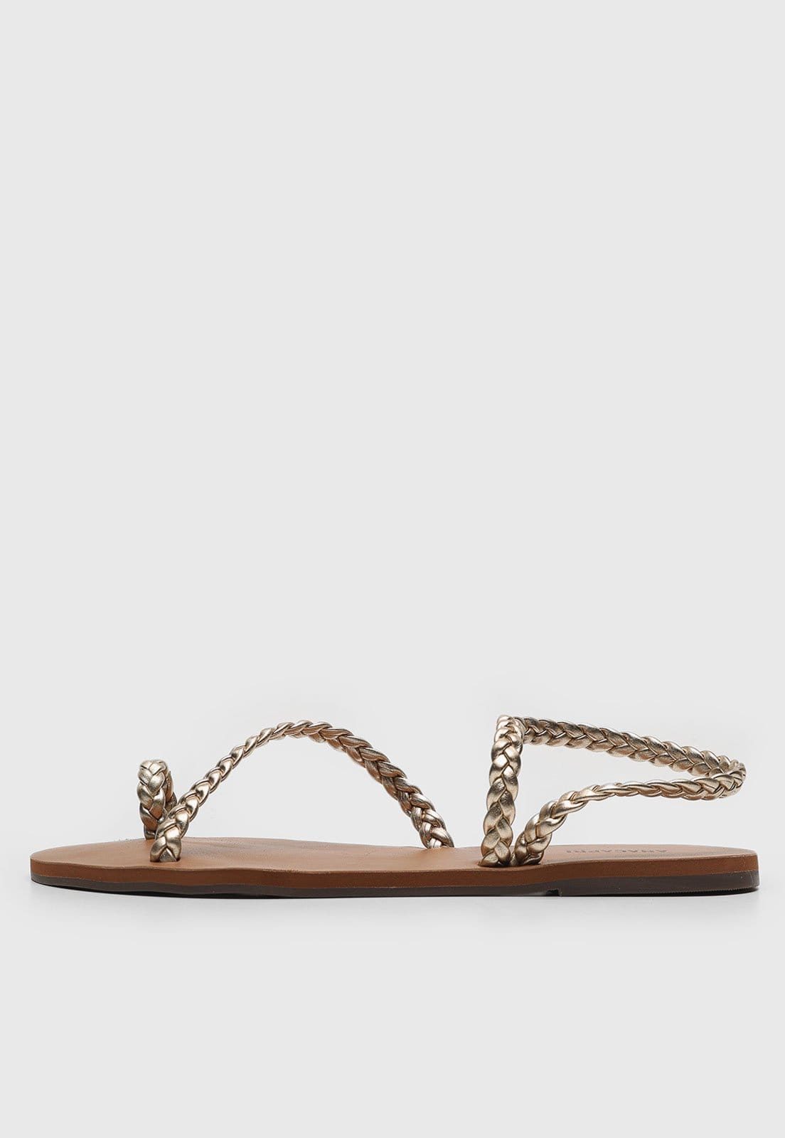 Vista principal Rasteirinha Anacapri Metalizado Dourada Anacapri dourado