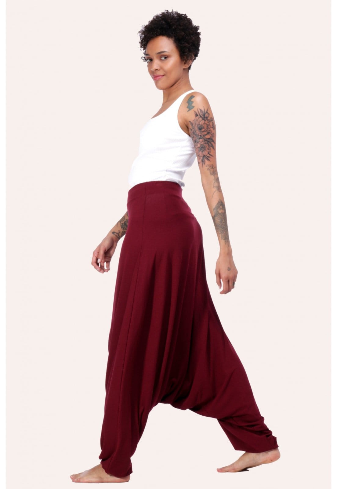 Vista 2 Calça Amazonia Vital Yoga Fitness Wine Amazonia Vital vinho