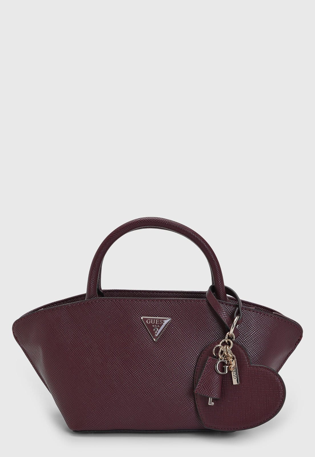 Vista principal Bolsa Grande Guess Trapezoidal Guess vinho