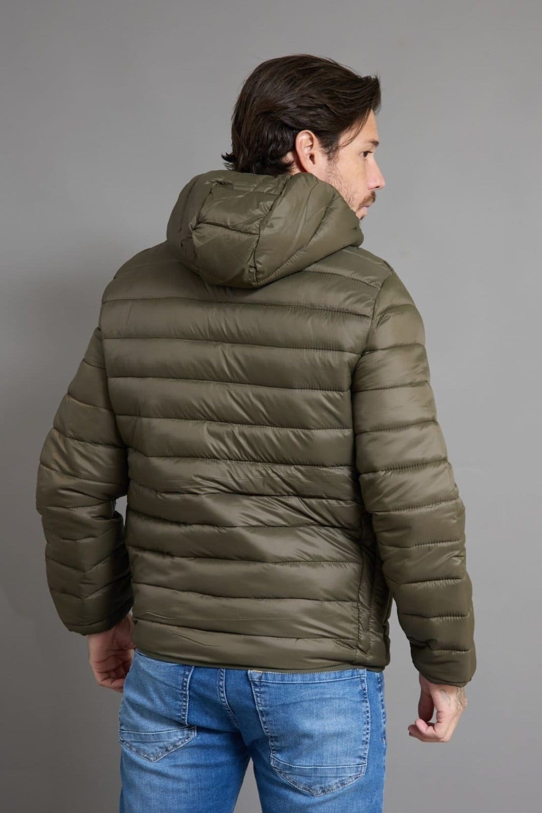 Vista 2 Jaqueta Puffer Bobojaco Bolso Invisível Dialogo Jeans Dialogo Jeans verde