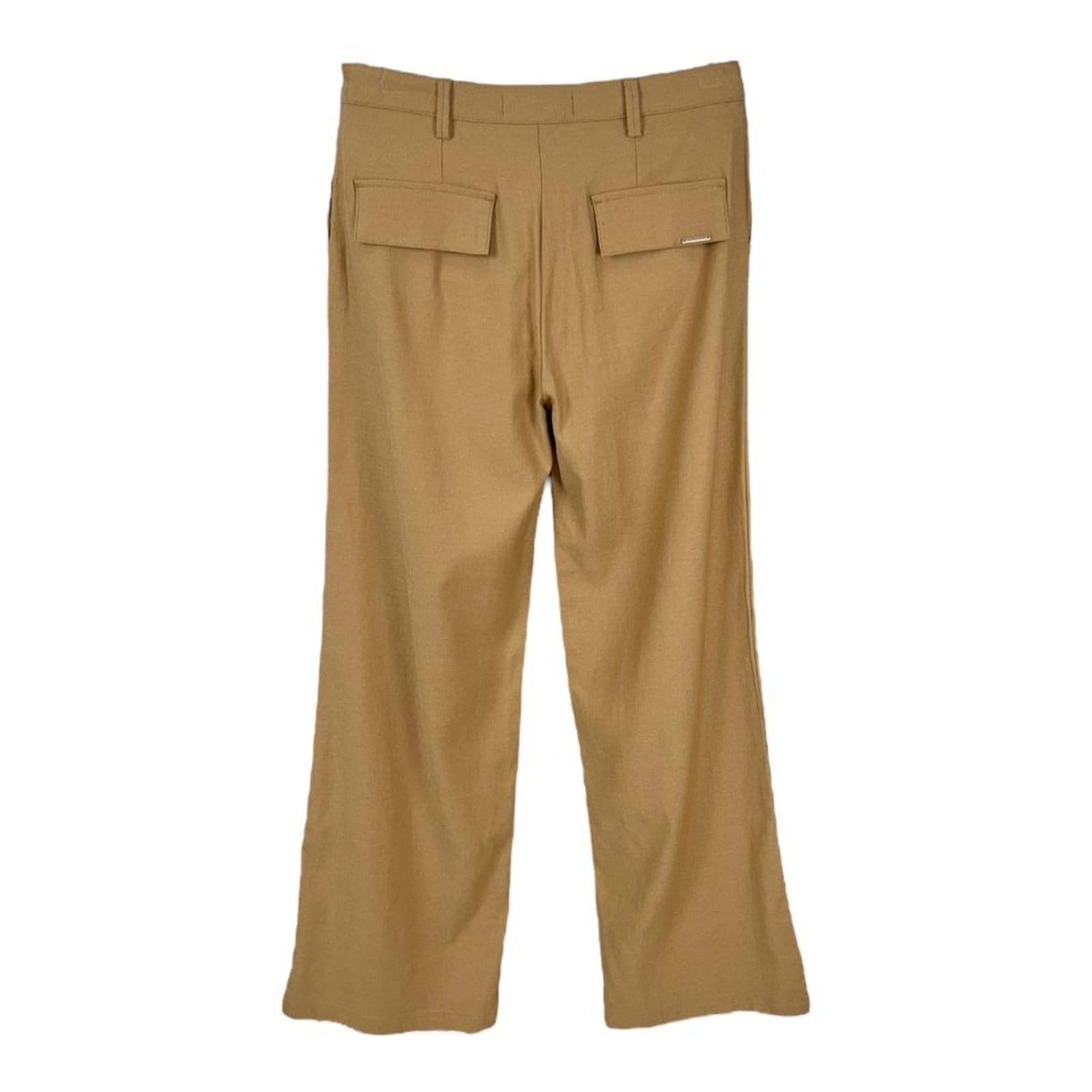Vista 2 Calça Feminina Alfaiataria Reta Flare Triton Triton bege