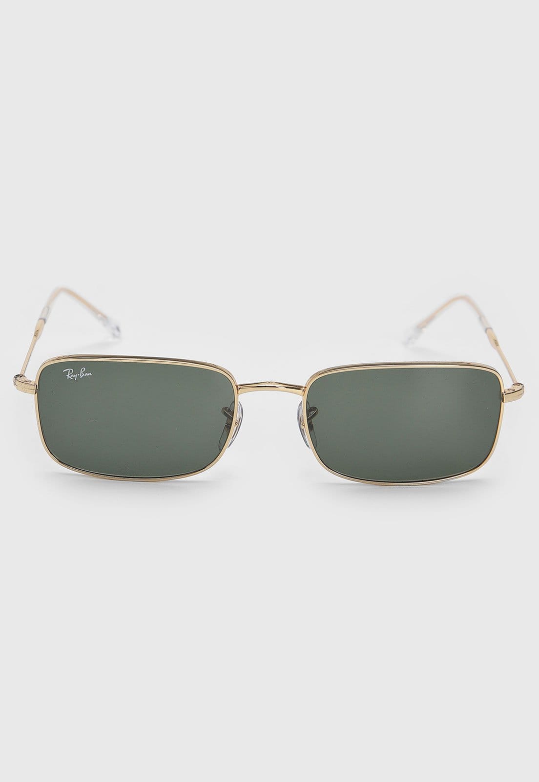 Vista 2 Óculos De Sol Ray-Ban Haste Metal Lente Verde Dourado Ray-Ban dourado verde