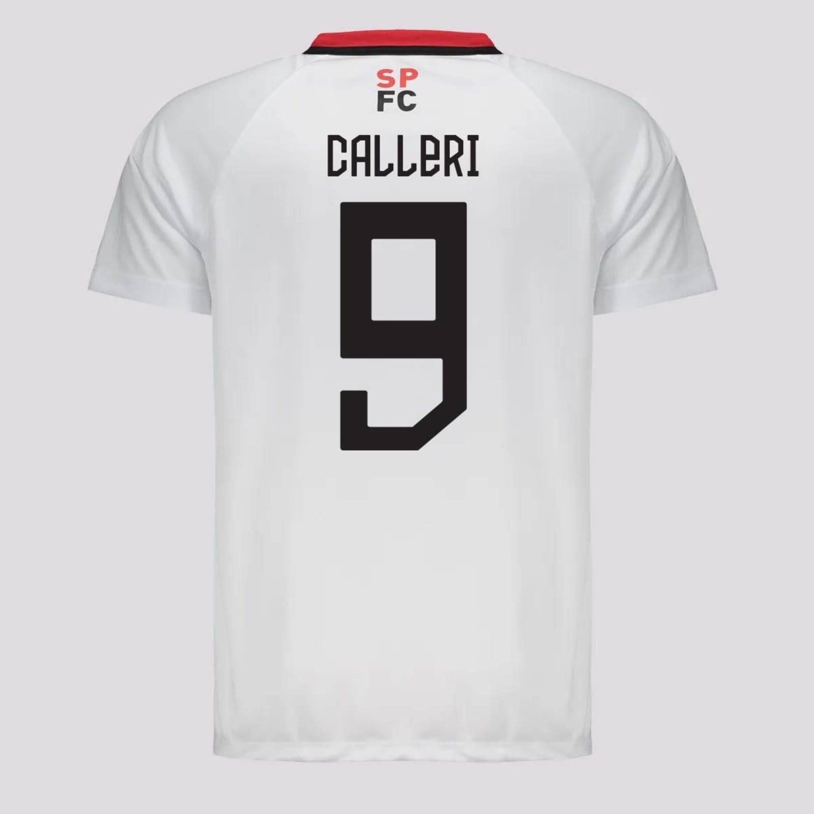 Vista principal Camisa São Paulo Aliança 9 Calleri Branca braziline branco