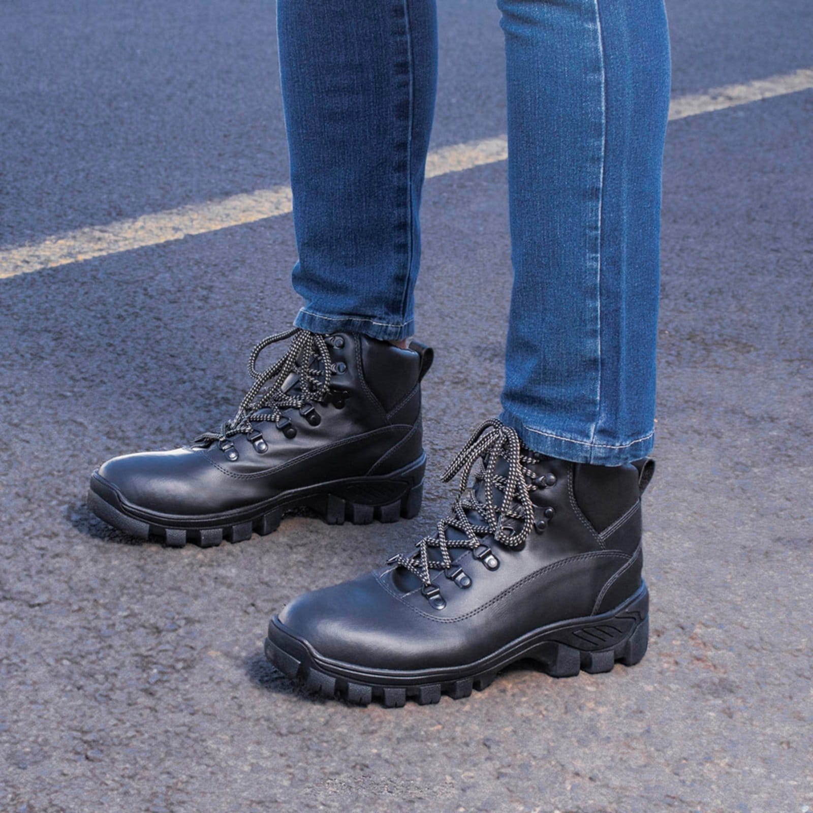 Bota Masculina Adventure Confortavel Tenis Trilha Leve Resistente Preta