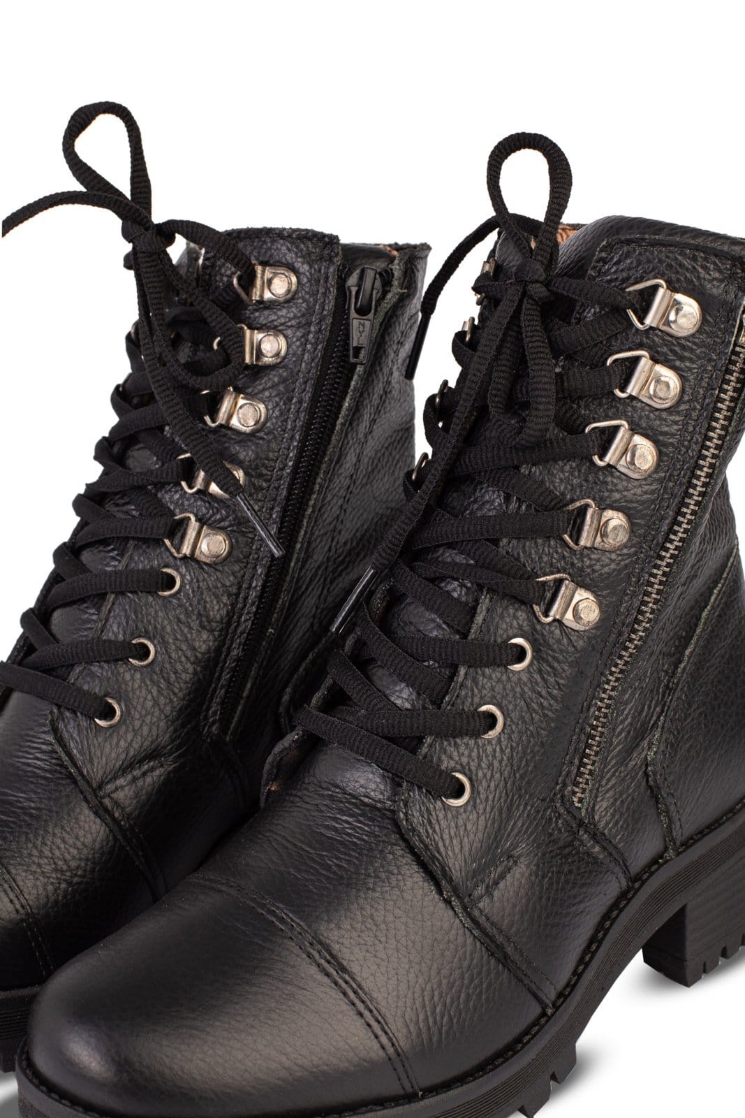 Vista 2 Coturno Andrea Vinci feminino tratorado de couro 7533 - Preta Andrea Vinci preto