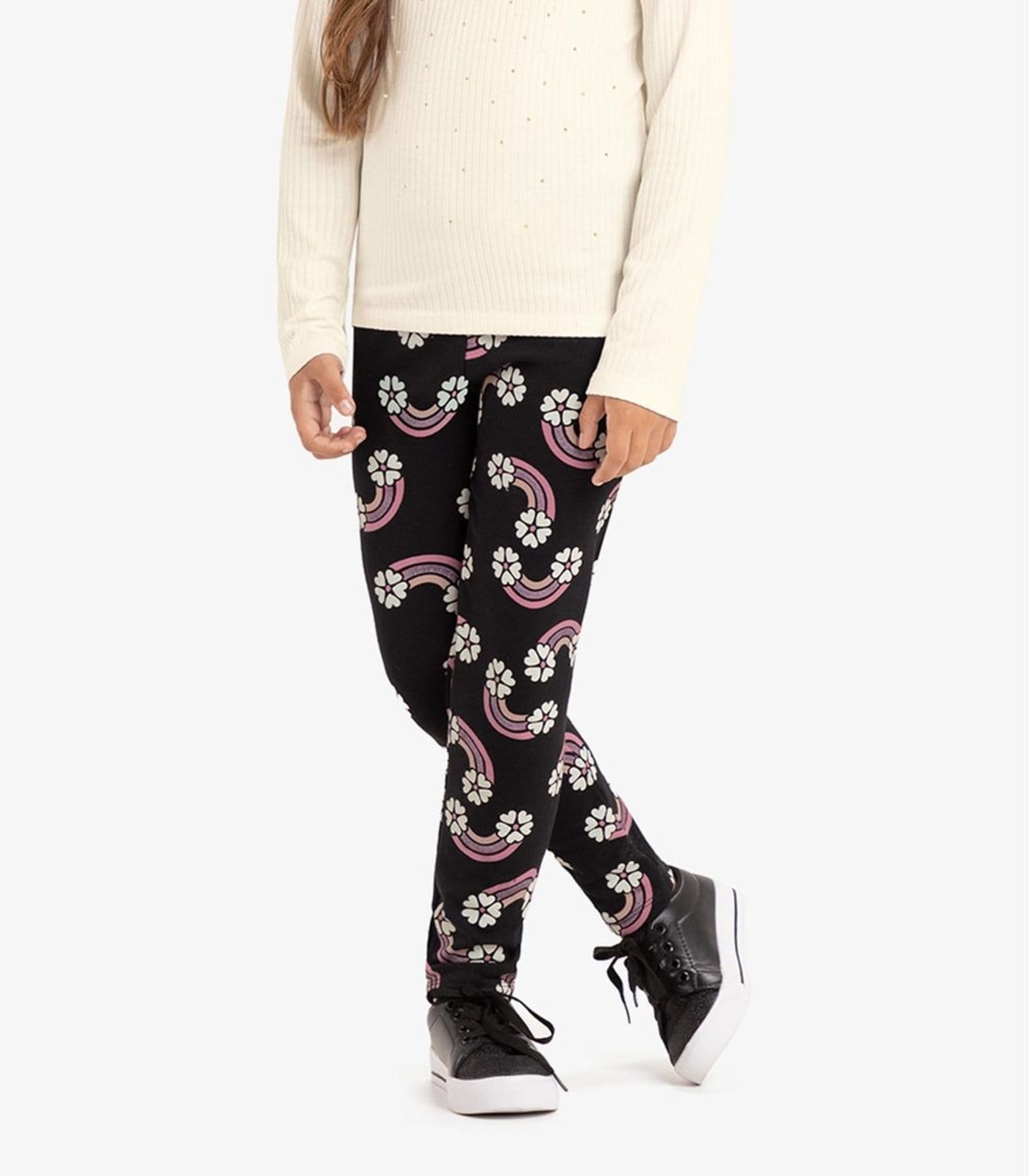 Vista 2 Infantil - Legging Estampada Rovi Rovitex Kids preto