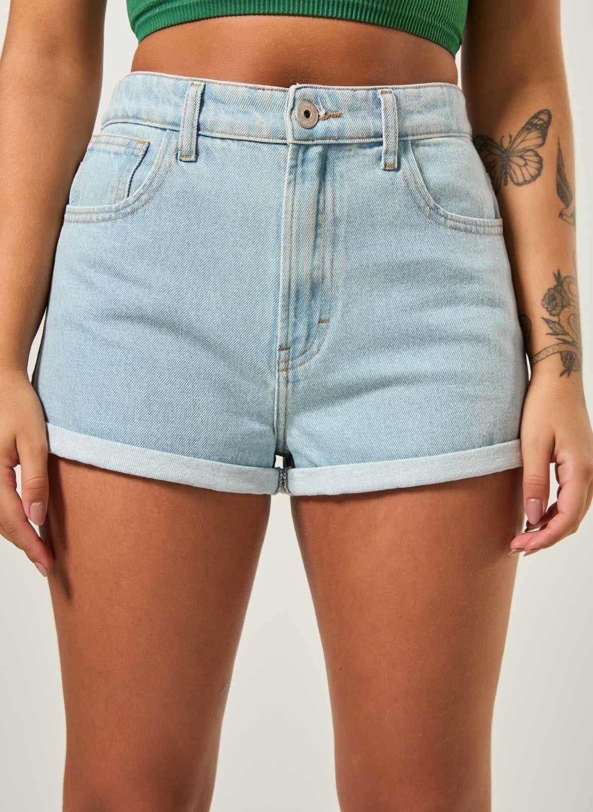 Vista 2 Short Mom Com Elástico Youcom jeans
