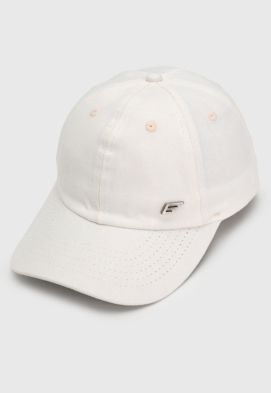 Vista 2 Boné Masculino Ellus Logo Metálico Off White Ellus off-white white