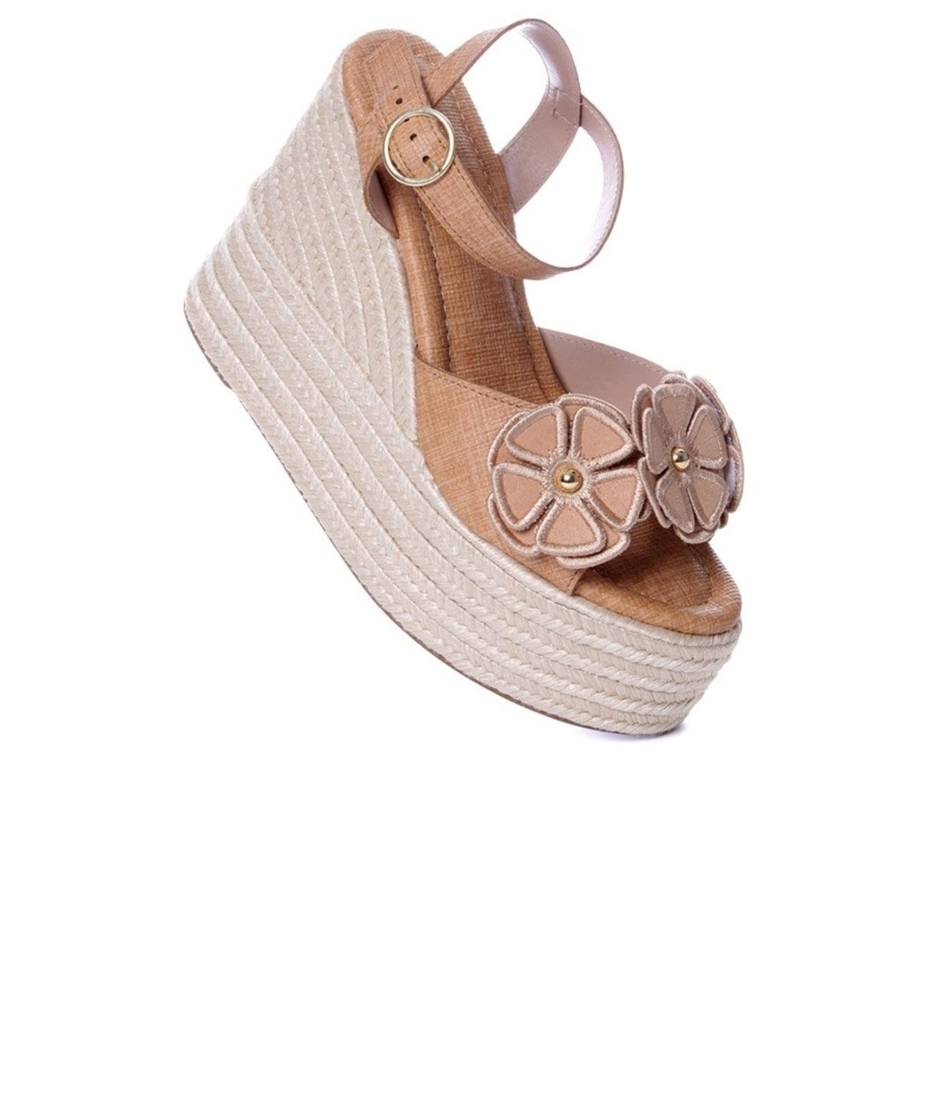 Vista 2 Sandália Anabela Pixolé Flores Ambar Pixolé incolor