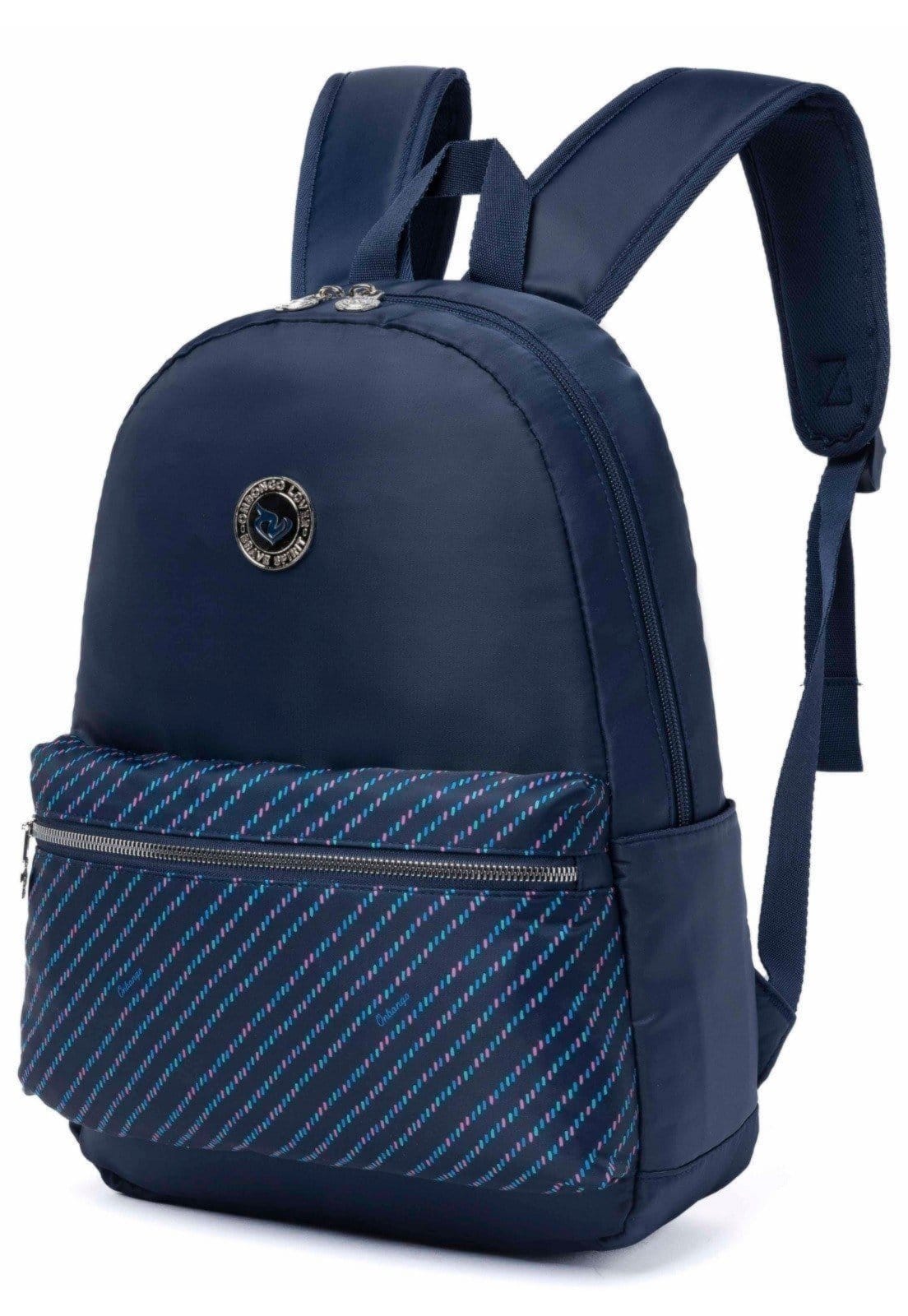 Vista 2 Kit Mochila De Costas Onbongo Escolar Notebook Lancheira Térmica Onbongo azul marinho