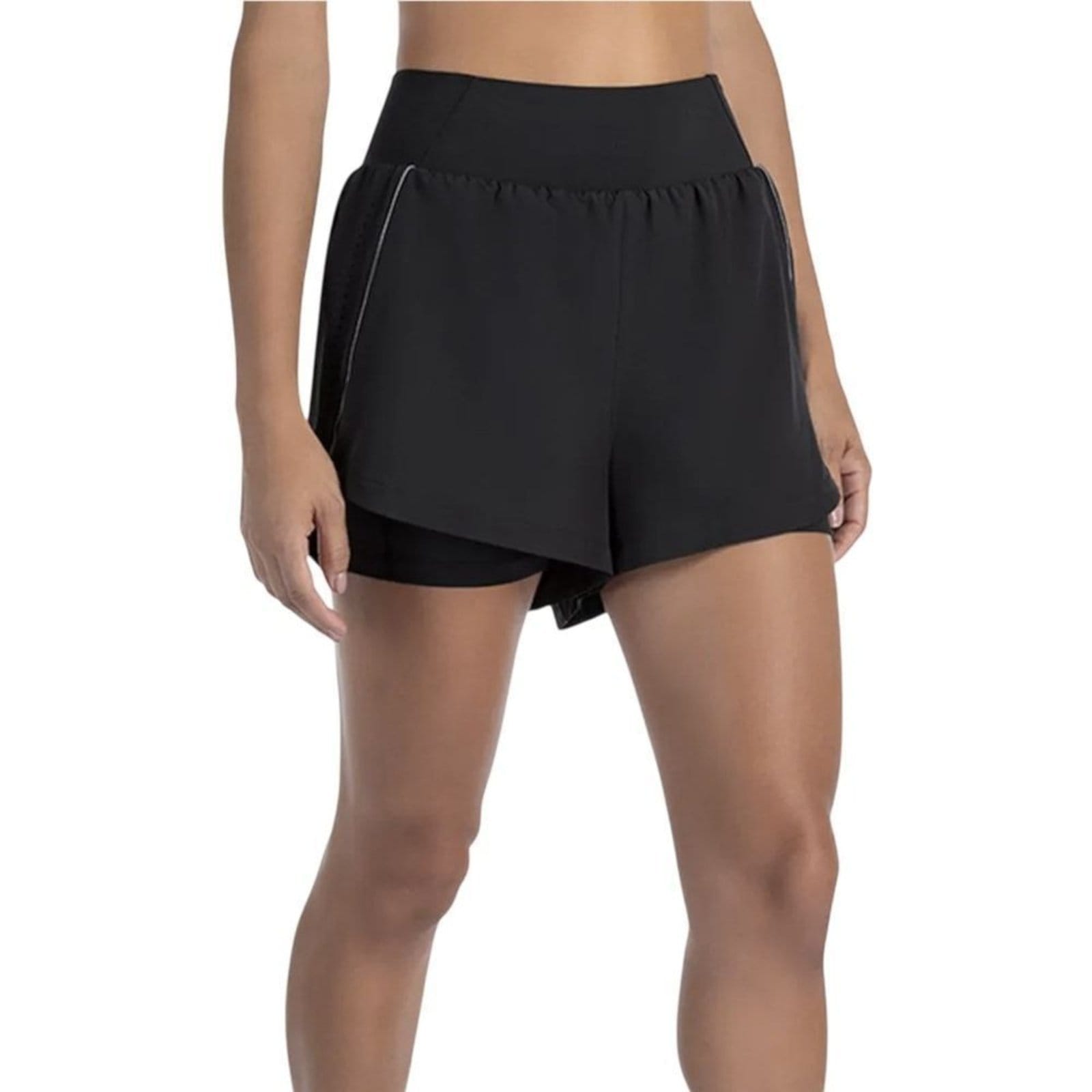 Vista 2 Short Olympikus Ultra 2 em 1 Feminino OLYMPIKUS preto