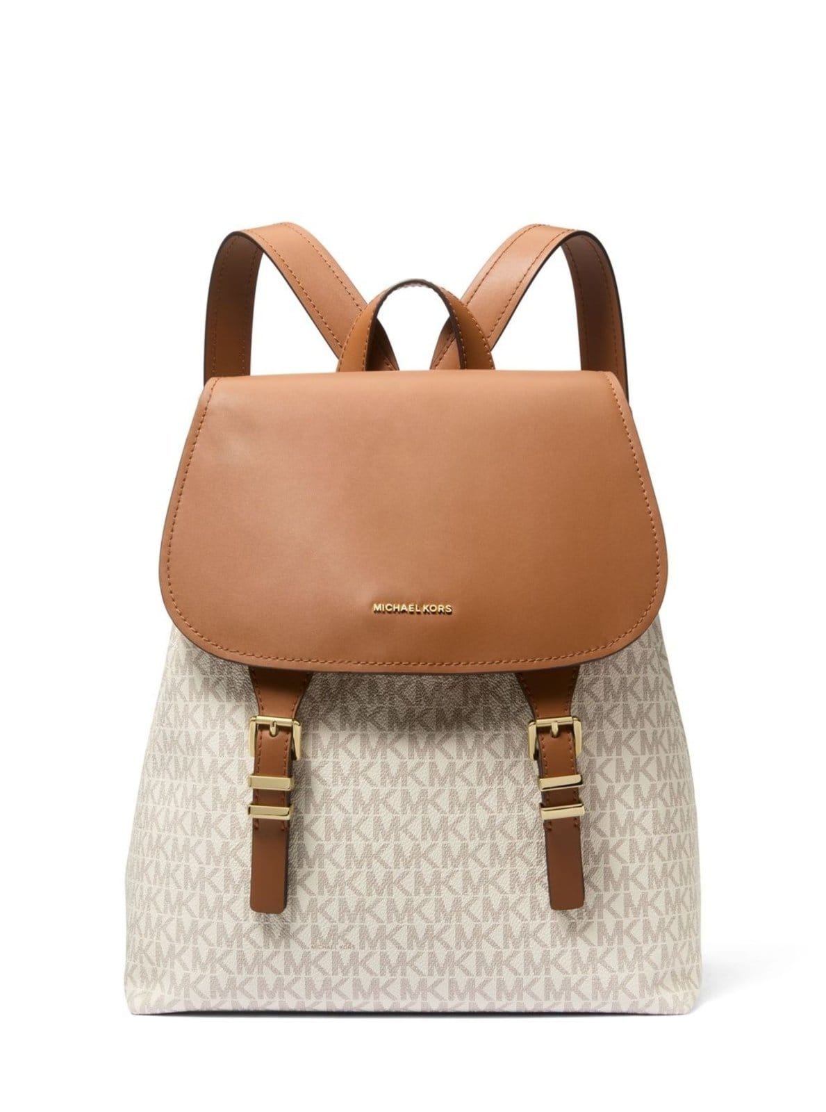 Vista principal Mochila Quinn Logo Média 30T5gqnb2b149 Michael Kors branco