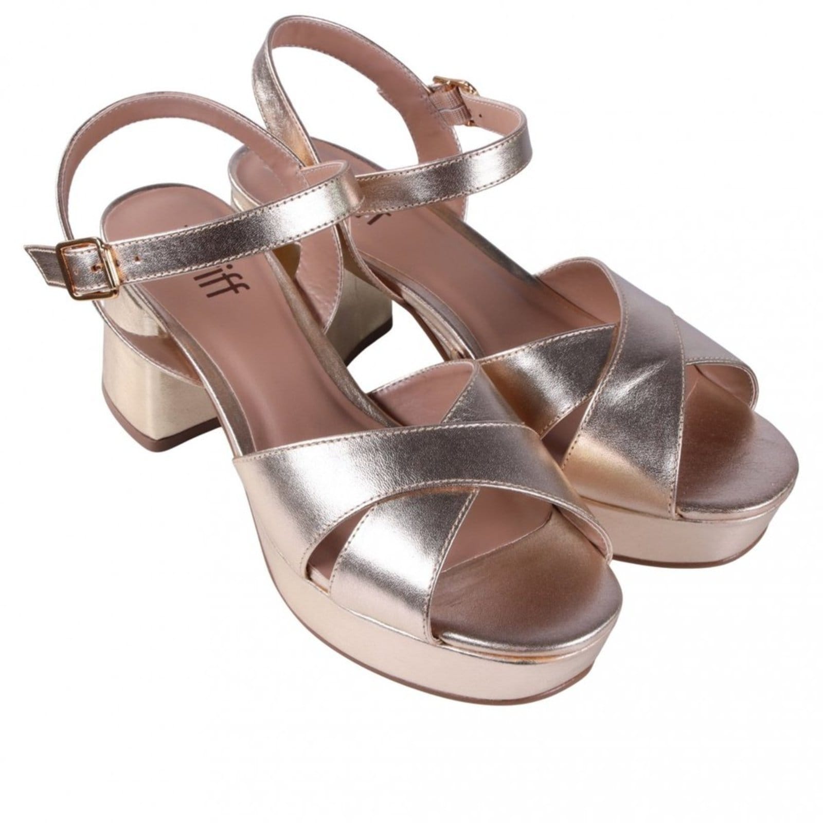 Vista 2 Sandália Feminina Zariff 6910501 Zariff Zariff dourado