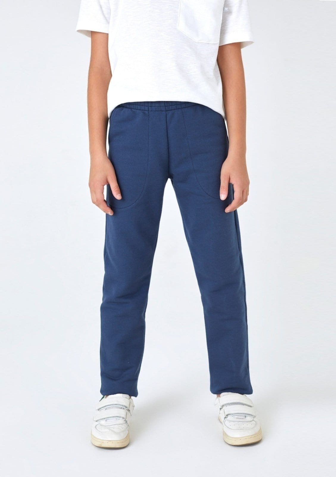 Vista 2 Calça Hering Básica Unissex Em Moletom Hering azul