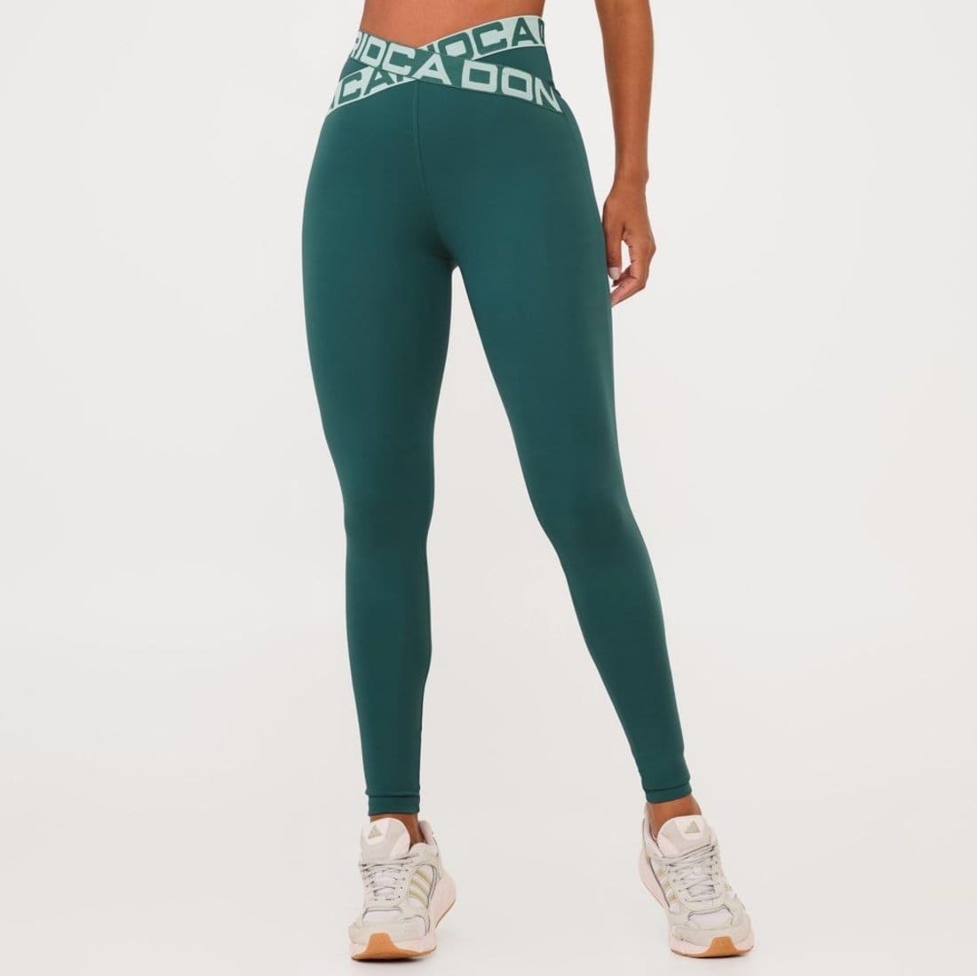 Vista principal Legging Attack Dnnc Poliamida Donna Carioca verde