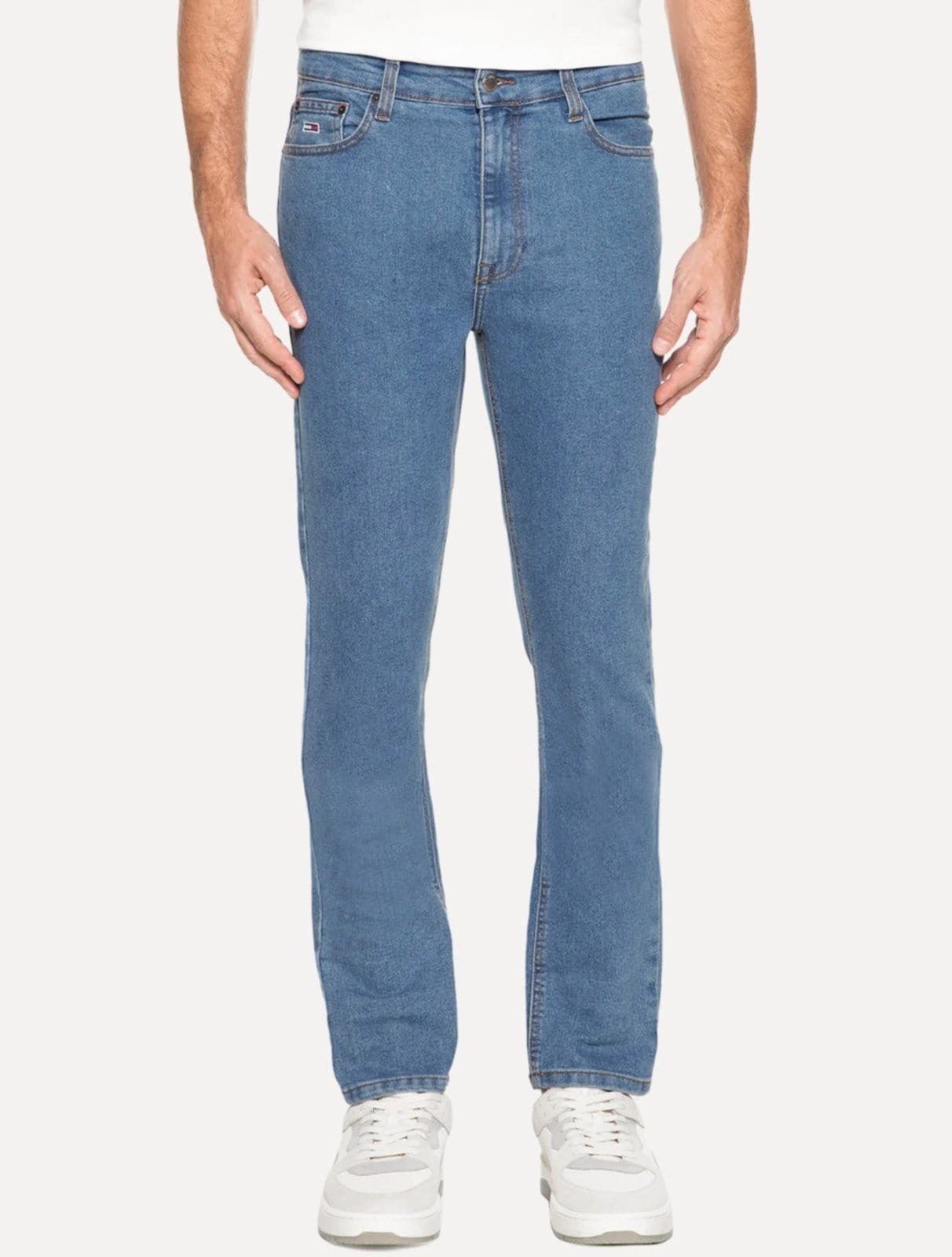 Calça Tommy Jeans Masculina Skinny Simon Flag