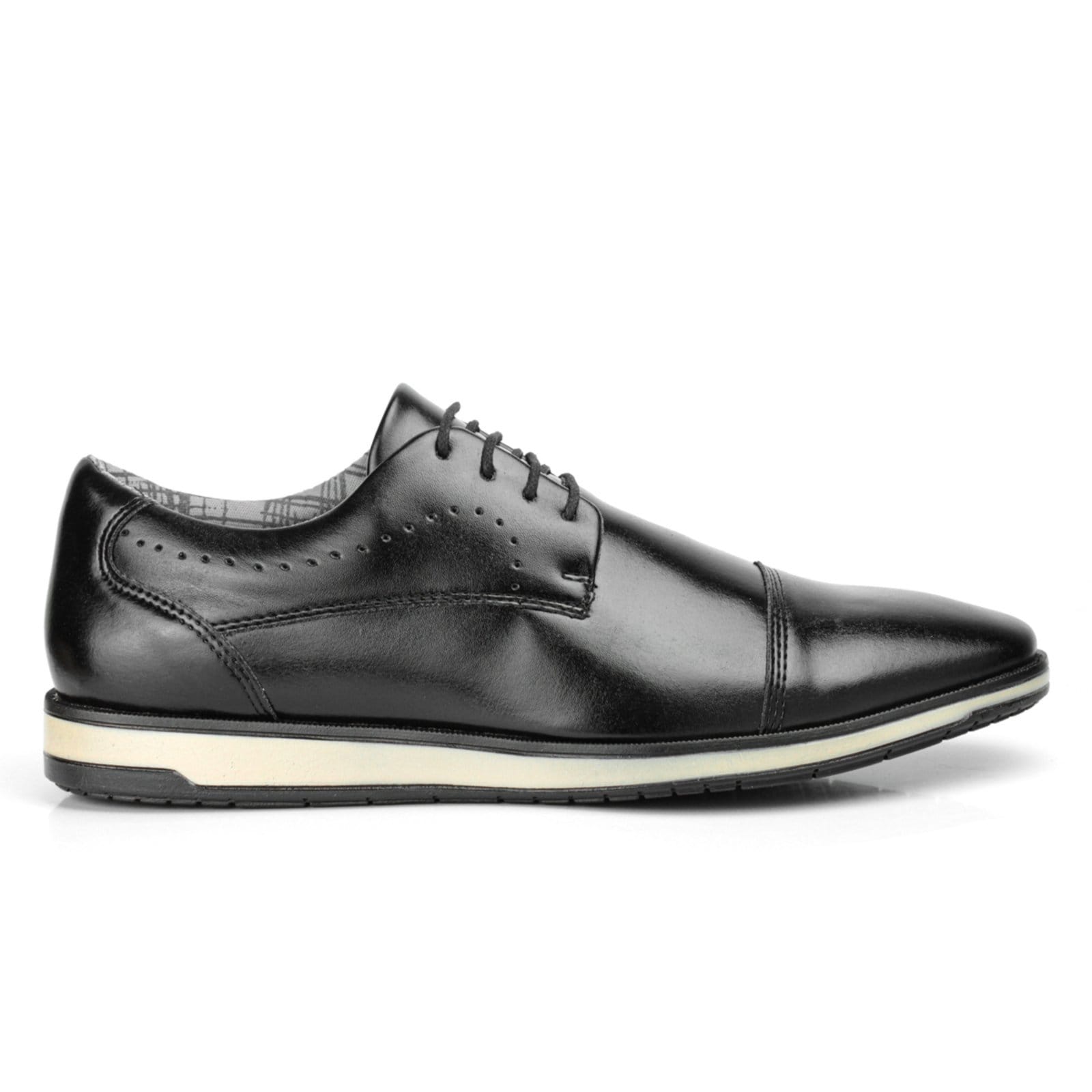 Vista 2 Sapato Social Masculino Oxford Sapatofran Conforto Com Chinelo Versátil Sapatofran preto