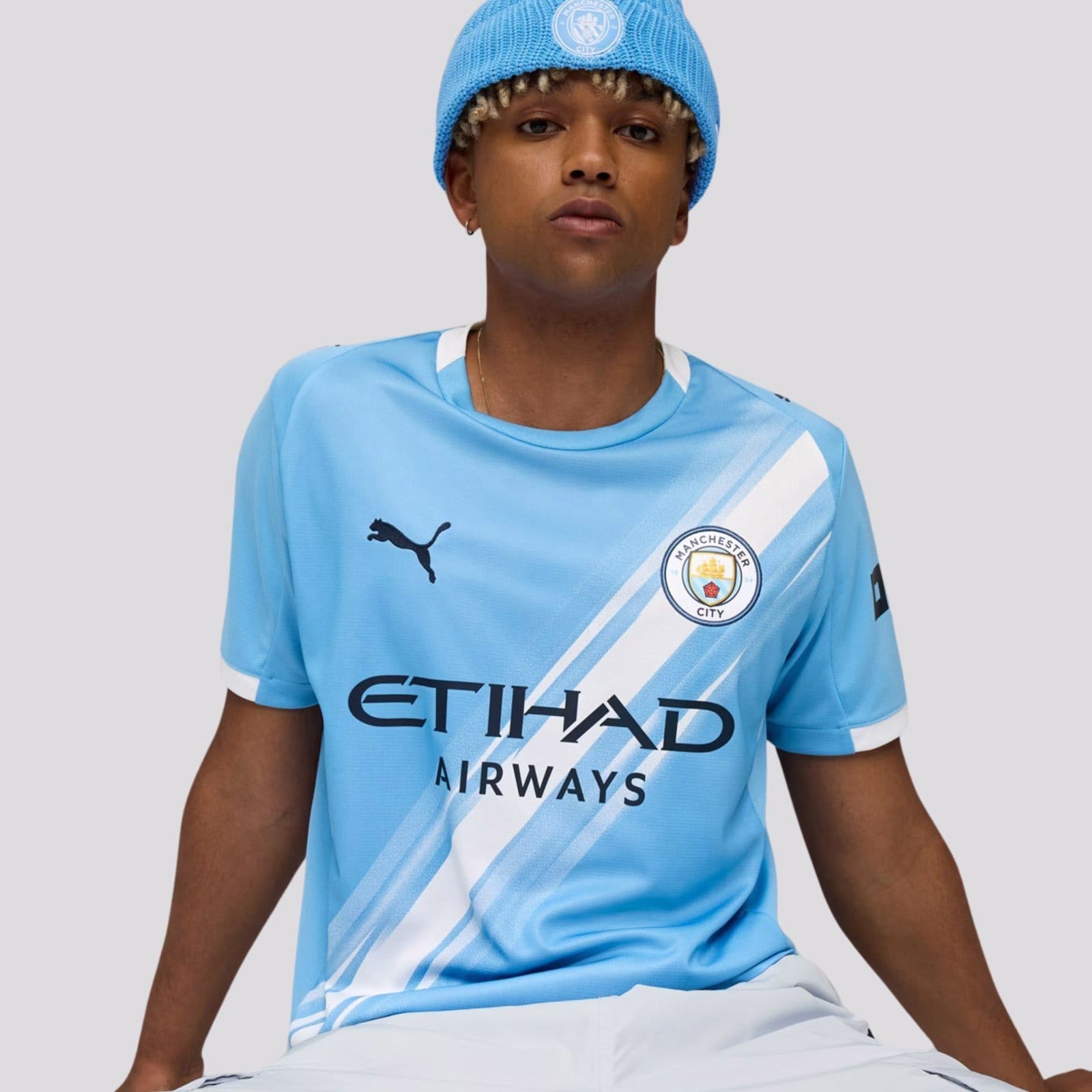Vista 2 Camisa Puma Manchester City Home 2026 Puma azul