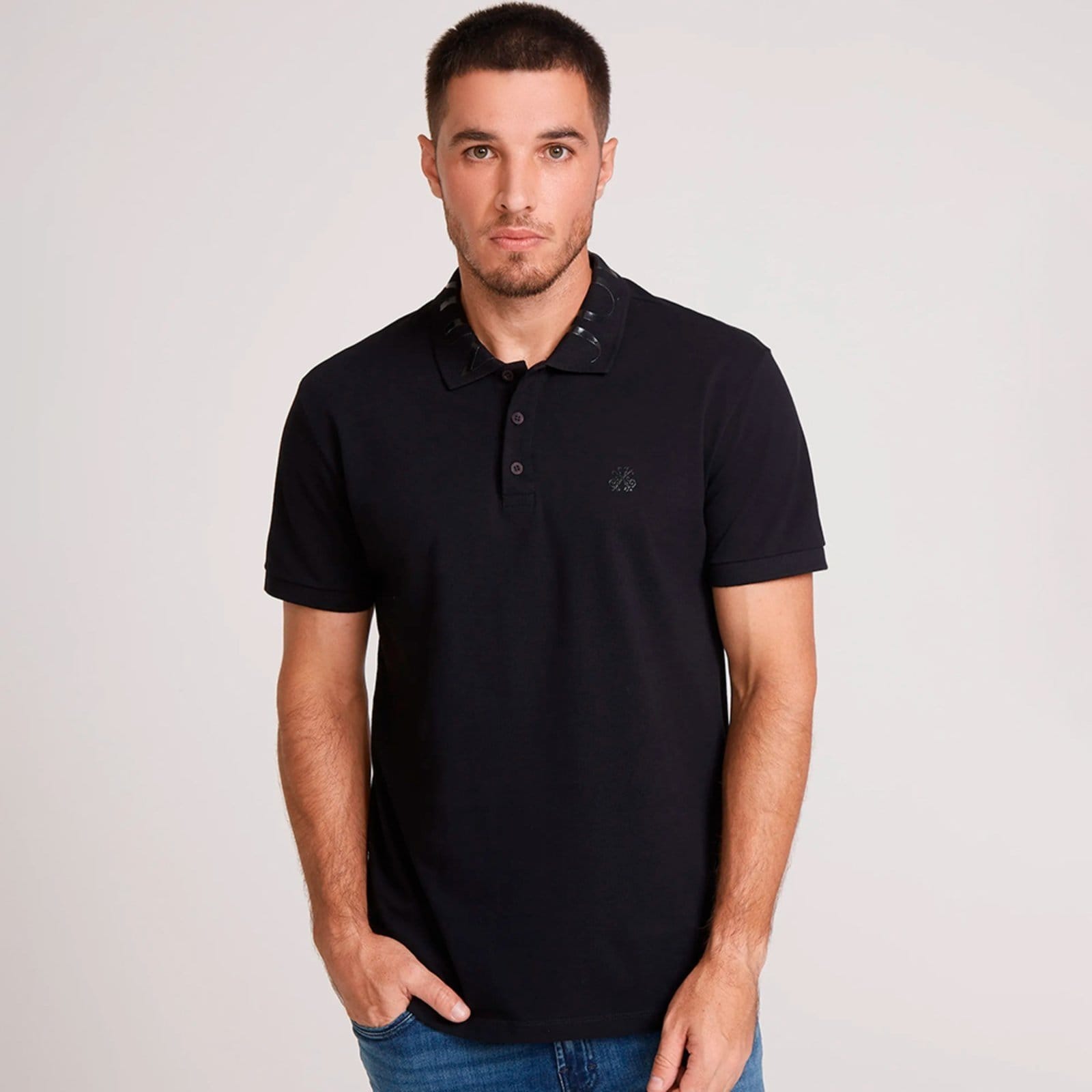 Vista principal Camisa Polo John John Regular Isla In25 Masculino John John preto