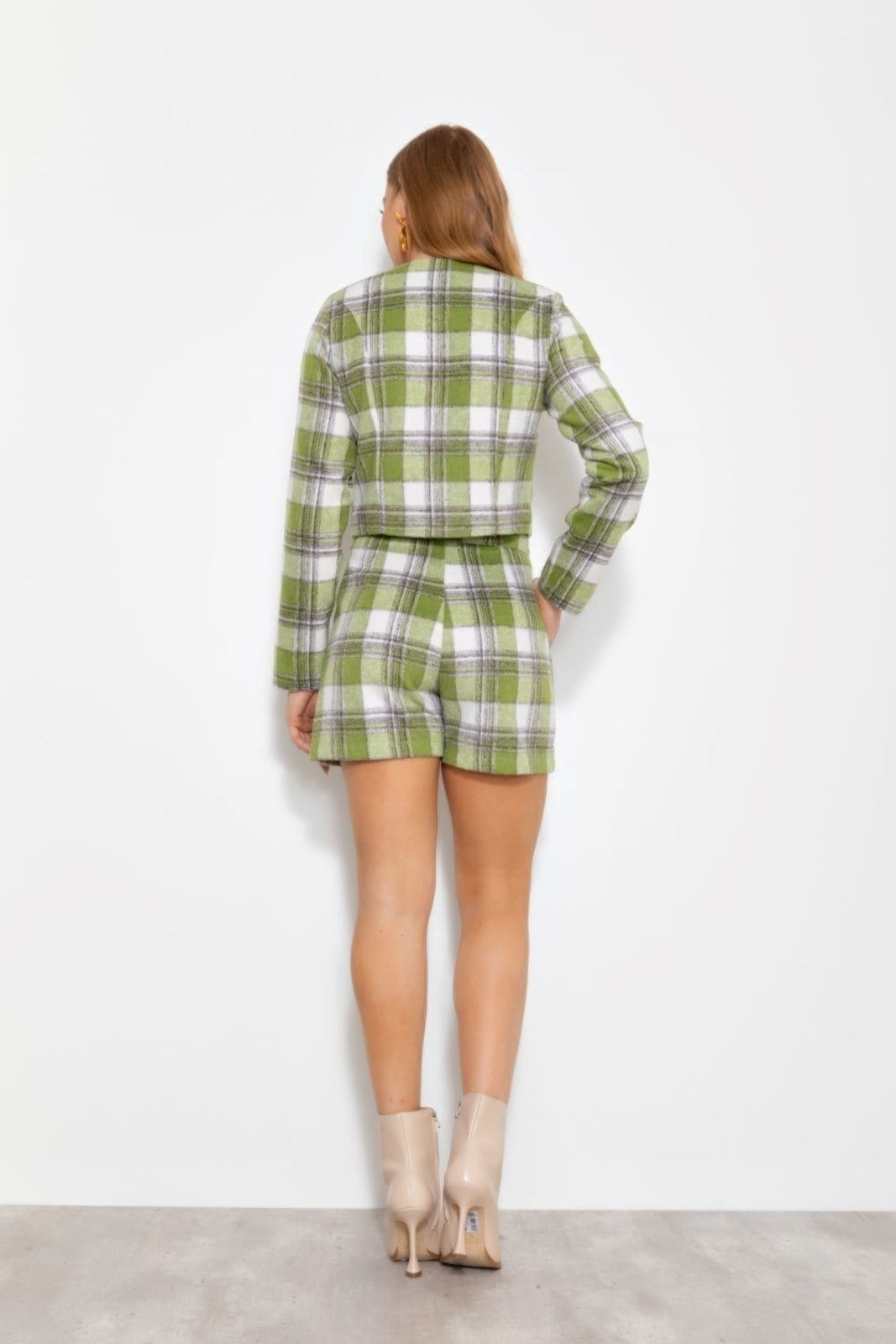 Vista 2 Short Vanibele Xadrez Vanibele verde/xadrez verde