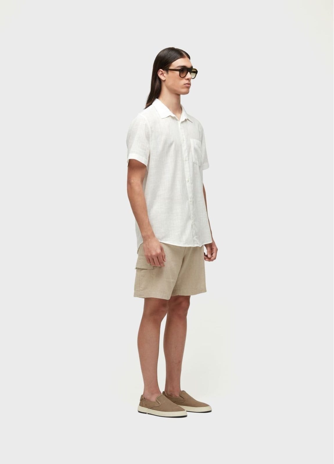 Vista 2 Bermuda cargo linen Osklen off-white