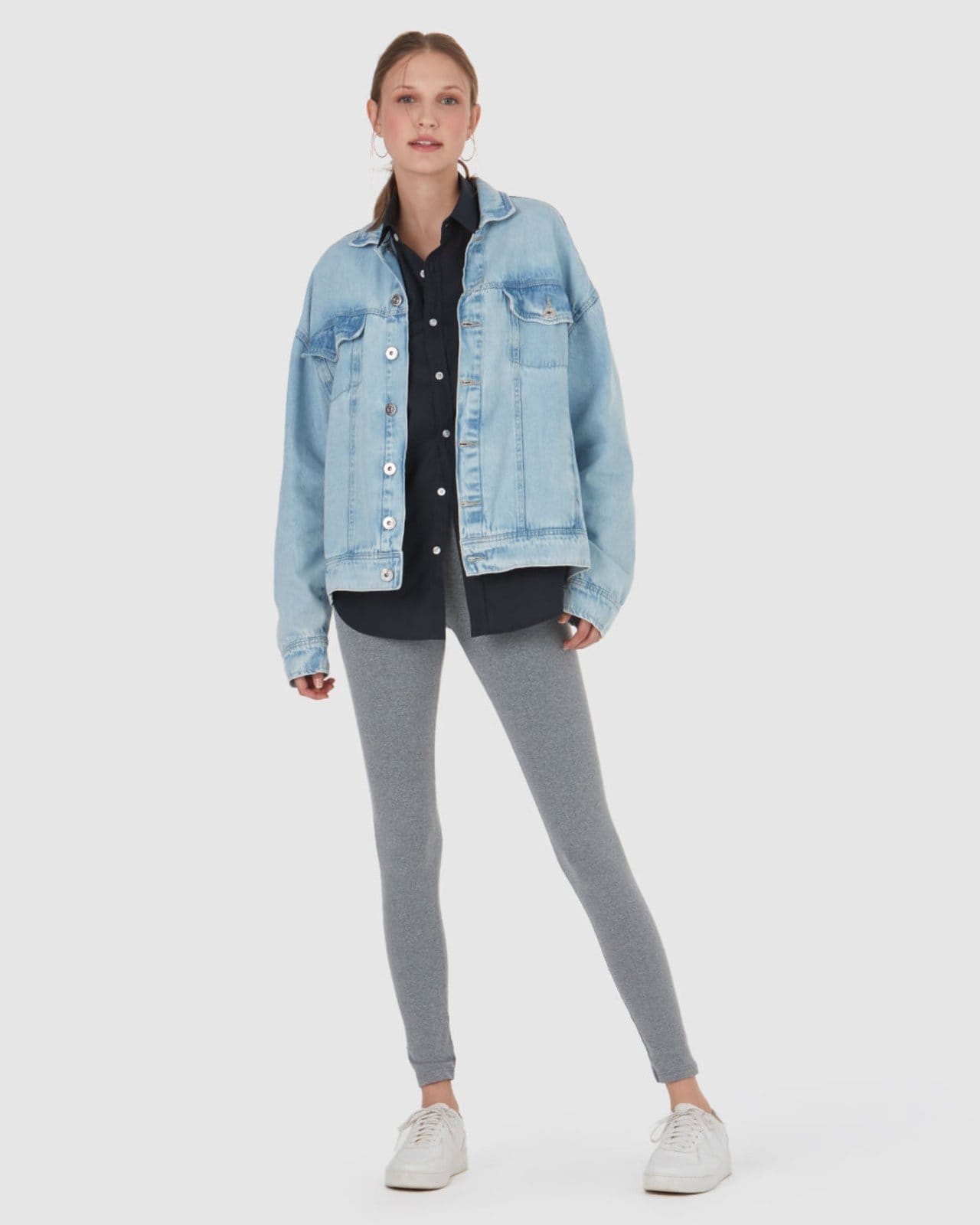 Calça Legging Básica Feminina Em Malha Supplex®