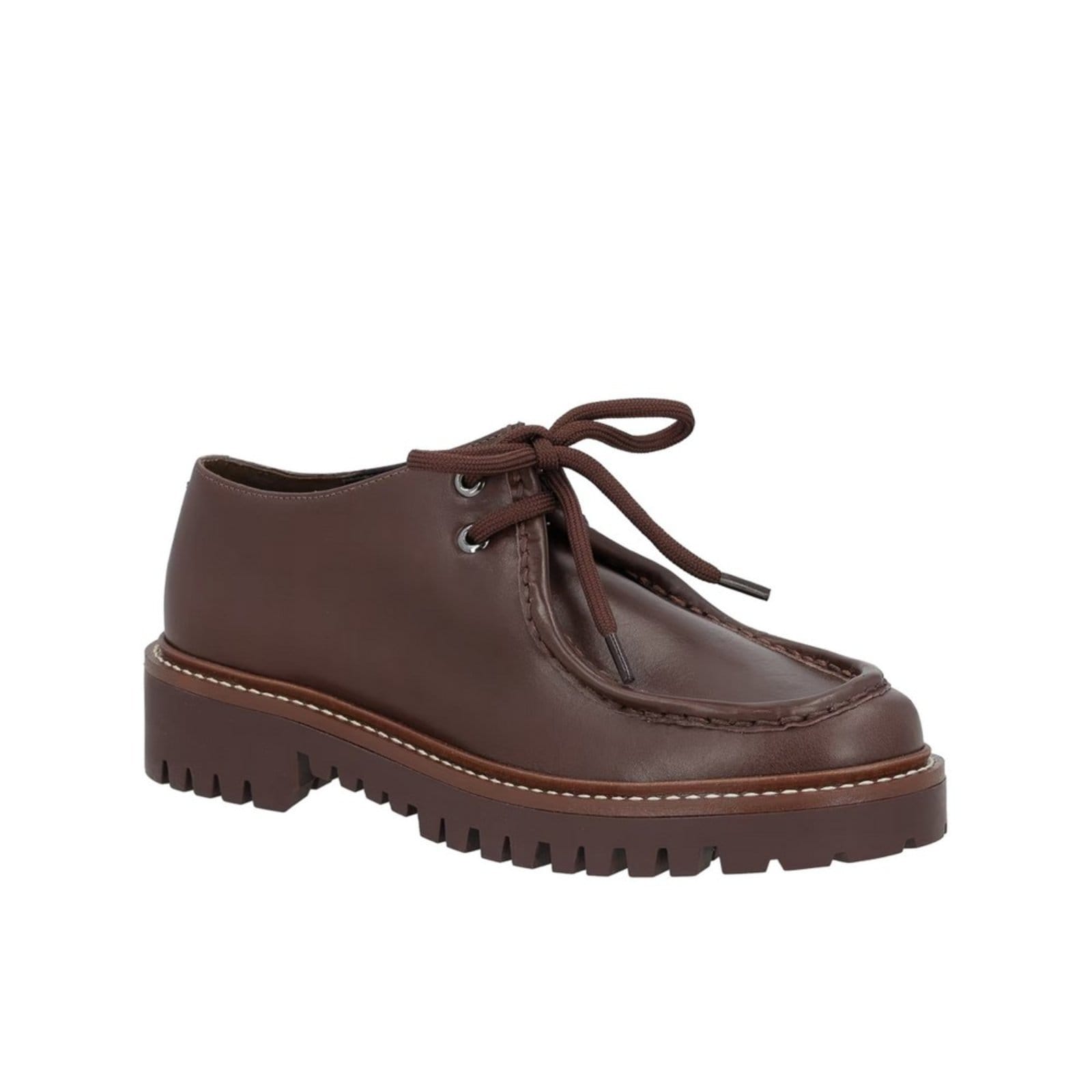 Vista 2 Mocassim Tratorado Em Couro Luiza Barcelos 14100006 Escuro Luiza Barcelos marrom