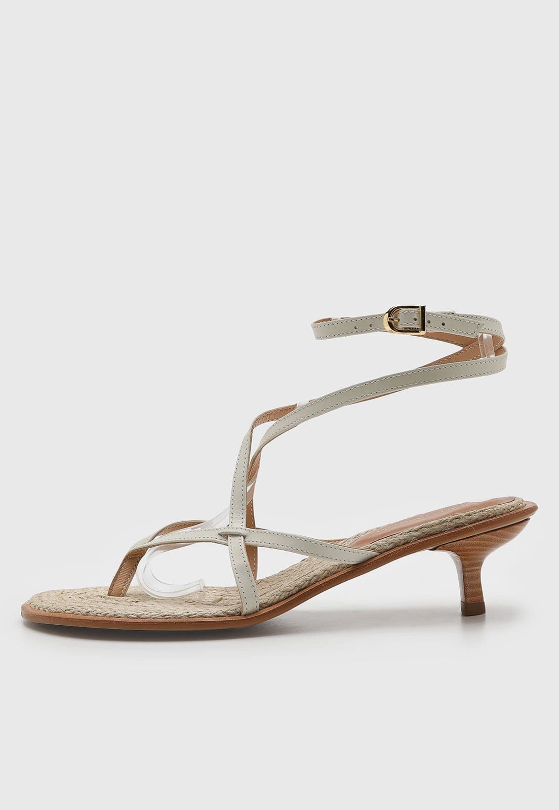 Sandália Feminina Luiza Barcelos Salto Fino Off-White