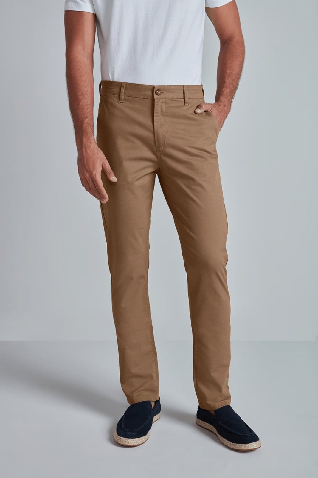 Vista 2 HIGHSTIL Calça Chino Slim Fit - Khaki HIGHSTIL verde oliva khaki