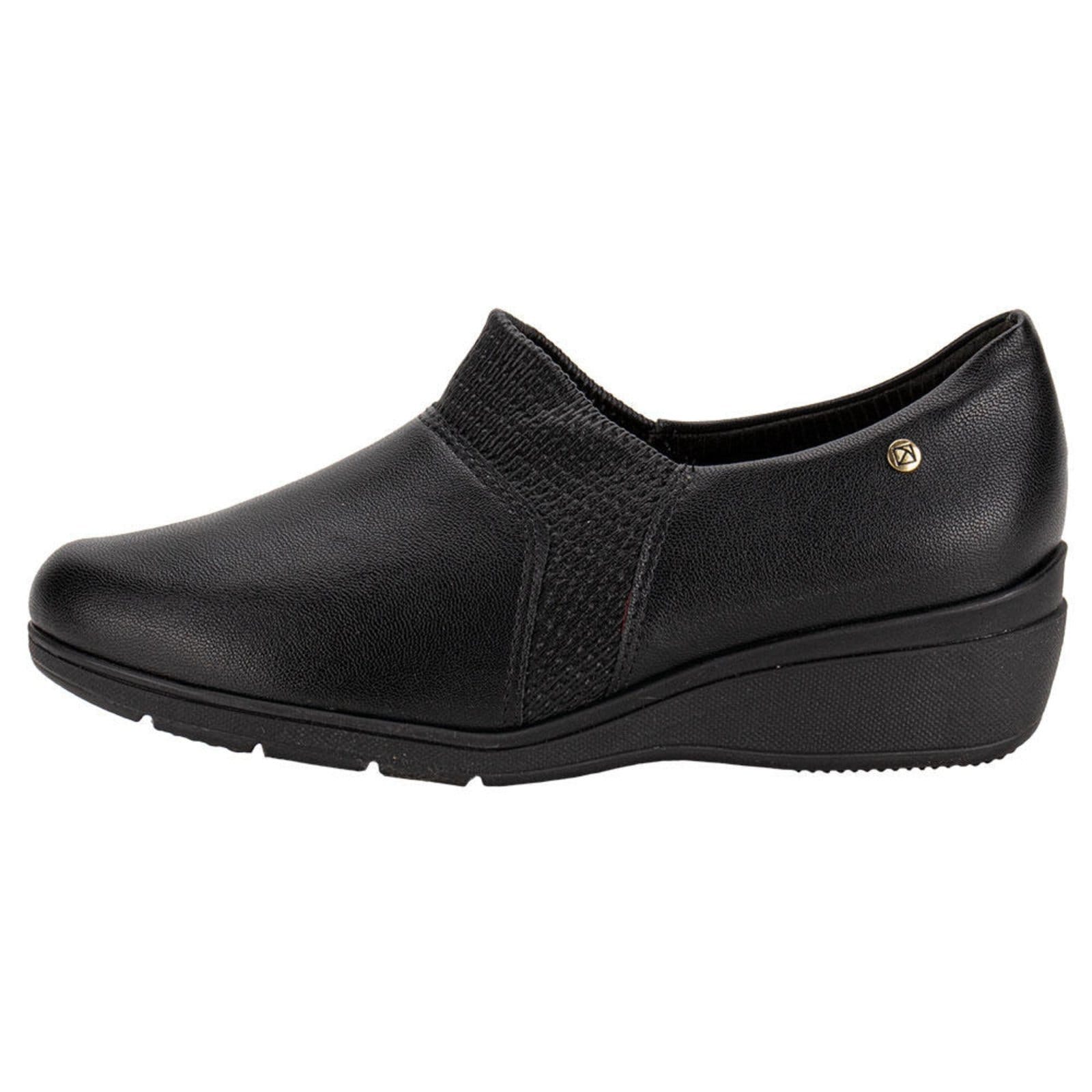 Vista 2 Sapato Feminino Anabela Piccadilly 117086 0087086 Piccadilly preto