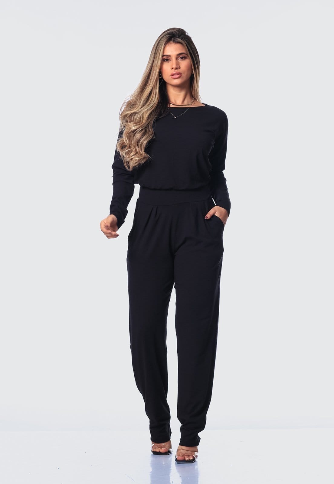 Macacão M/L Decote Canoa B'Bonnie Maitê