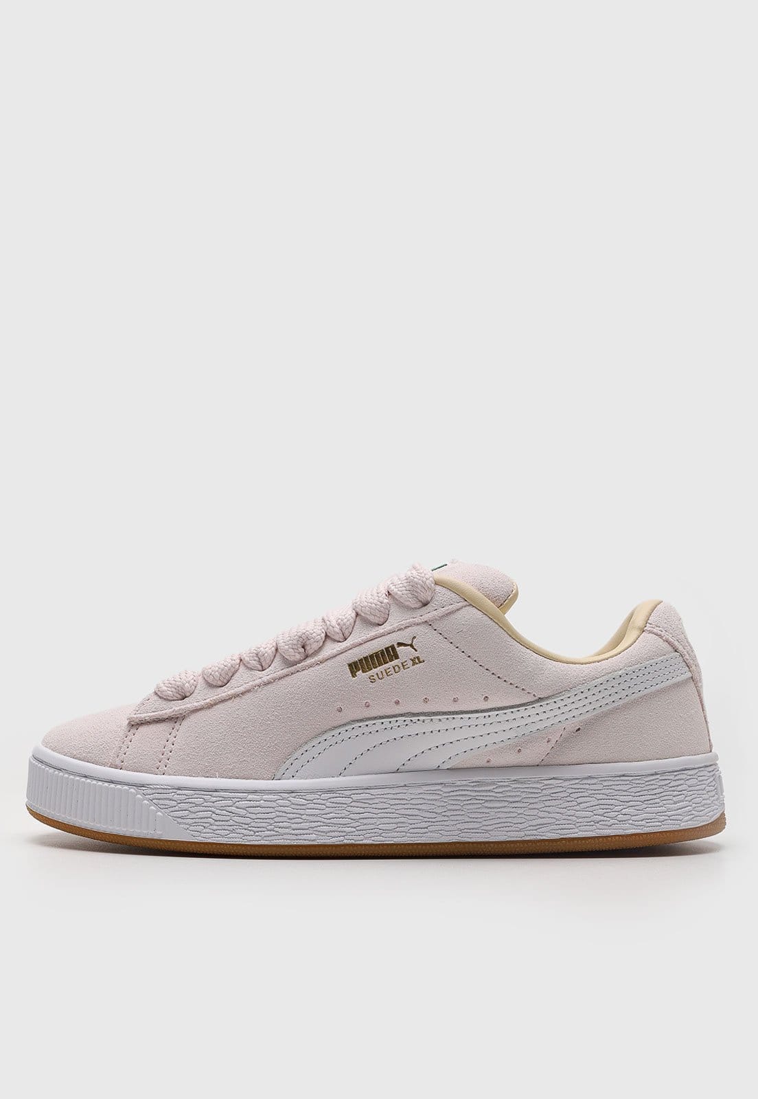 Vista principal Tênis Feminino Puma Suede XL Claro Puma rosa