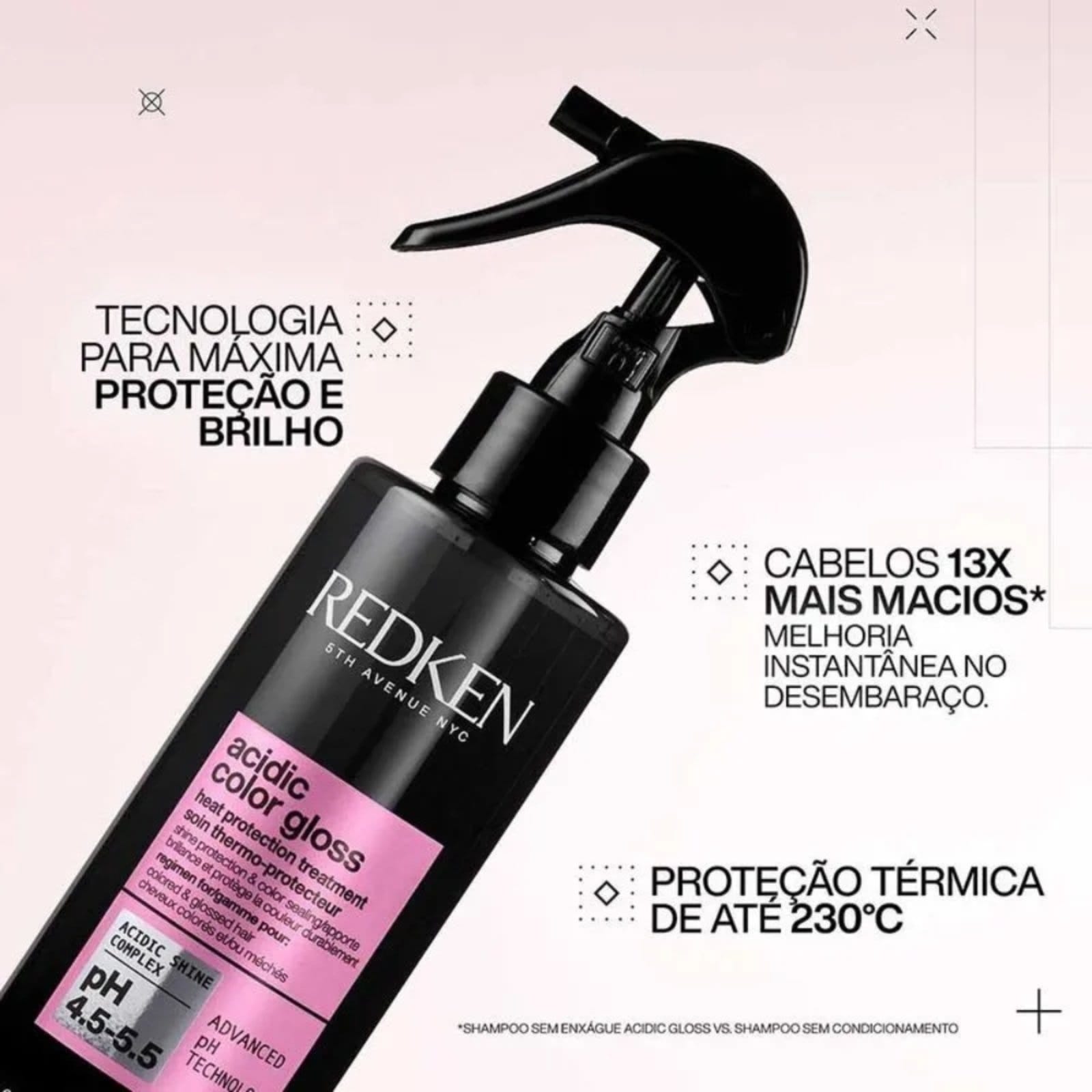 Vista 2 Leave-in Acidic Color Gloss Redken 190ml Redken preto