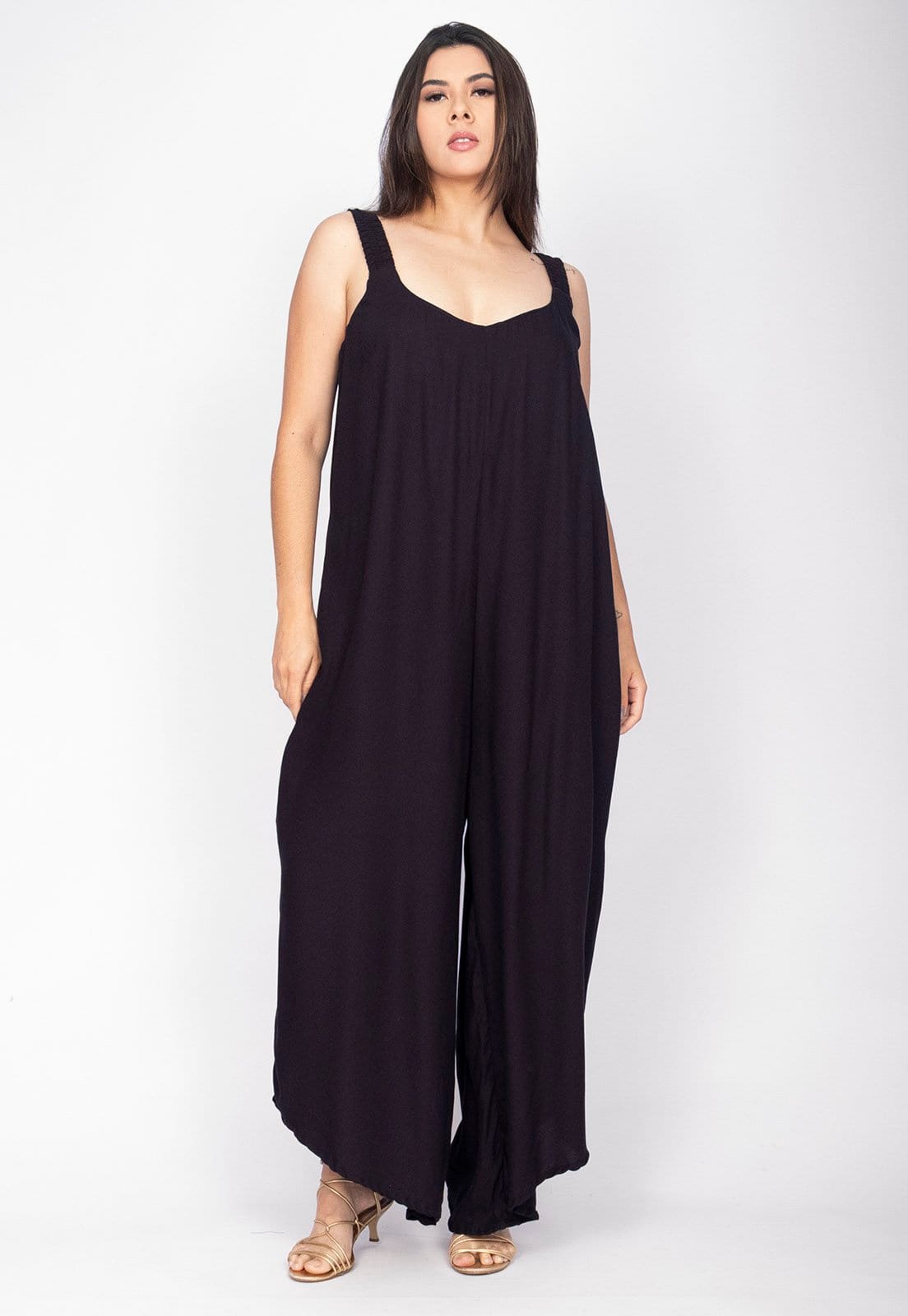 Macacão Amazonia Vital Saruel Viscose Alça com Elástico