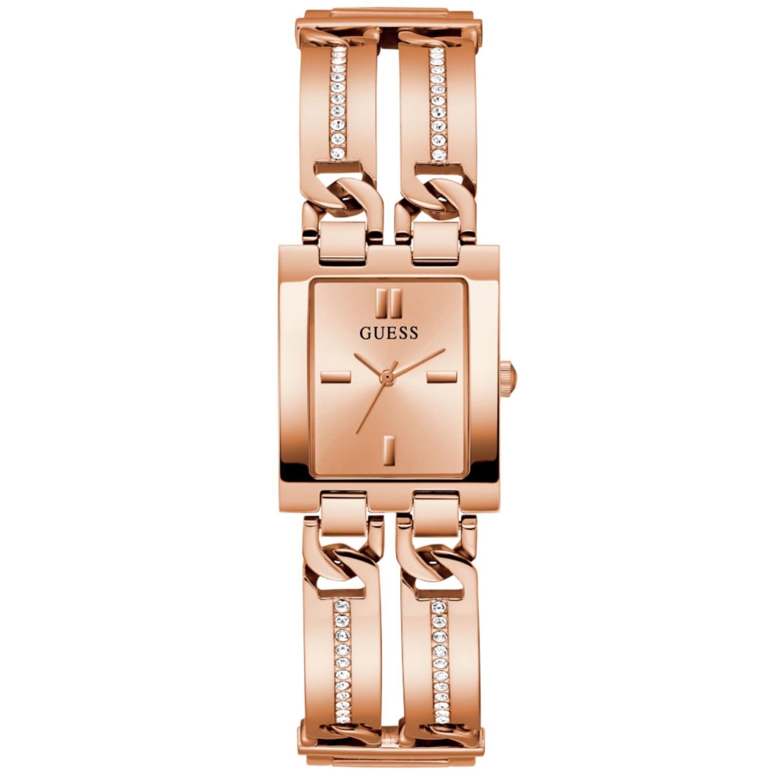 Vista principal Relógio Guess Feminino Quadrado Bracelete Rosé Guess rosa rosé