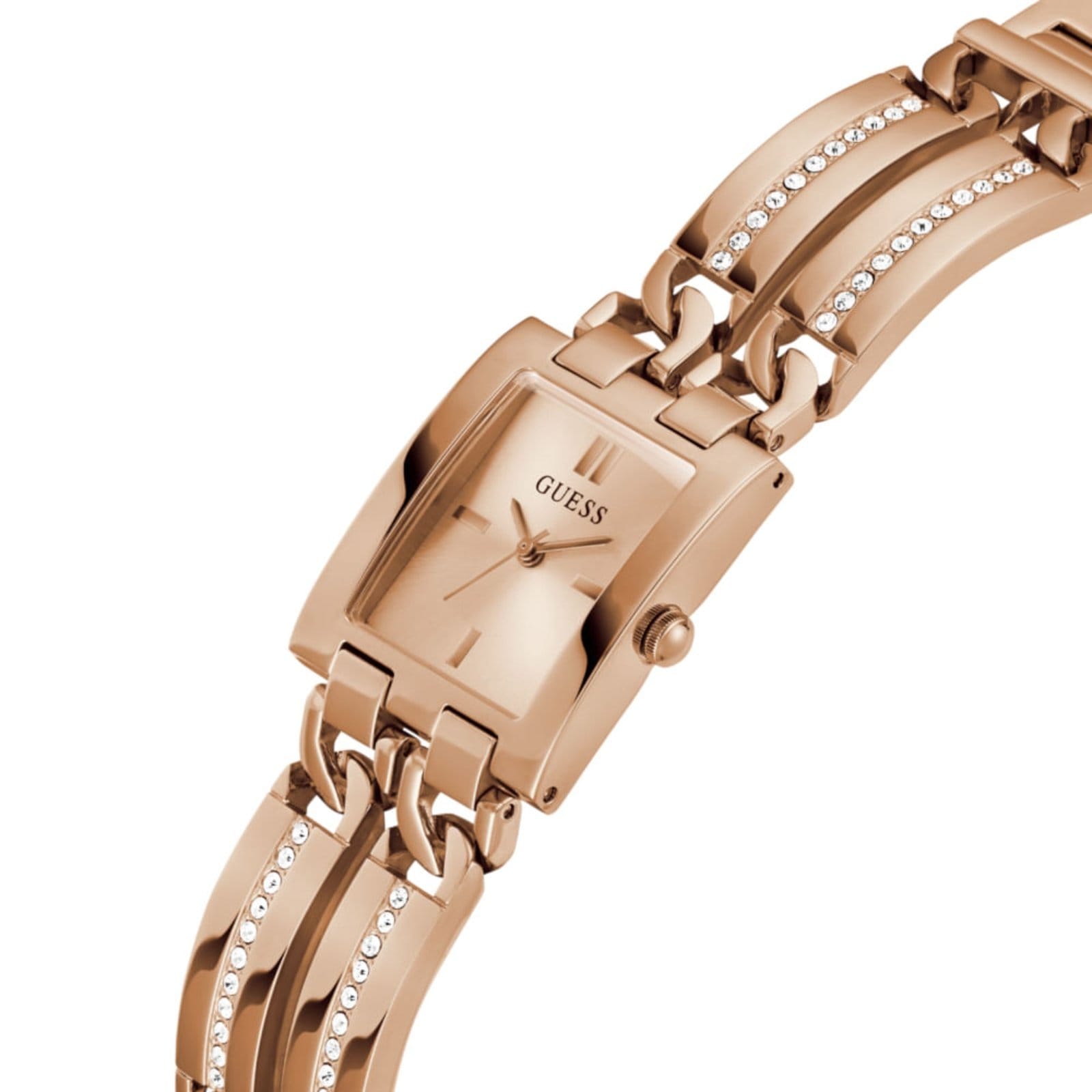 Vista 2 Relógio Guess Feminino Quadrado Bracelete Rosé Guess rosa rosé