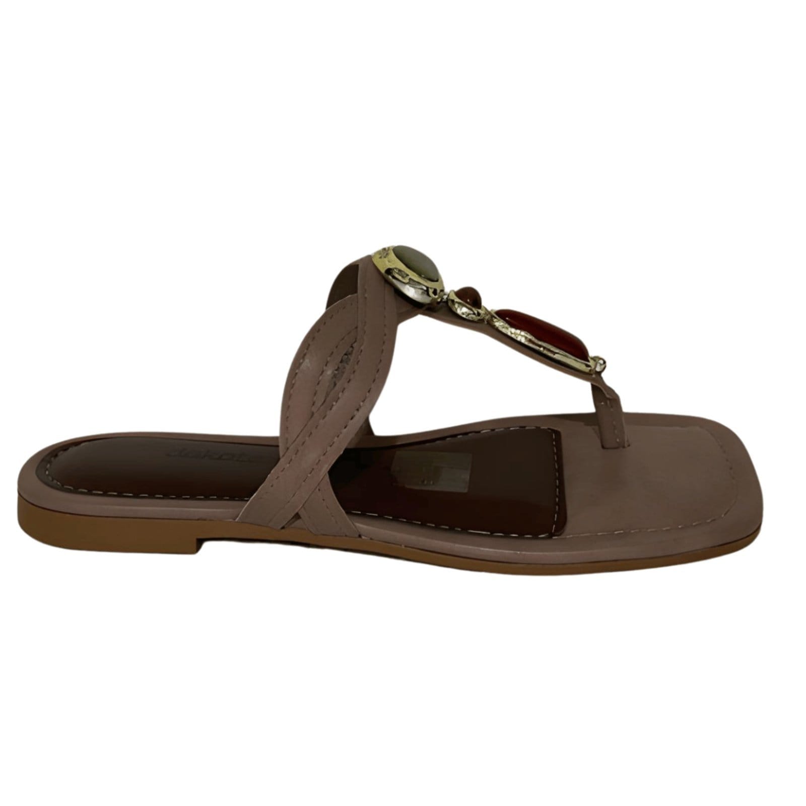 Rasteira Feminina Dedo Com Pedras