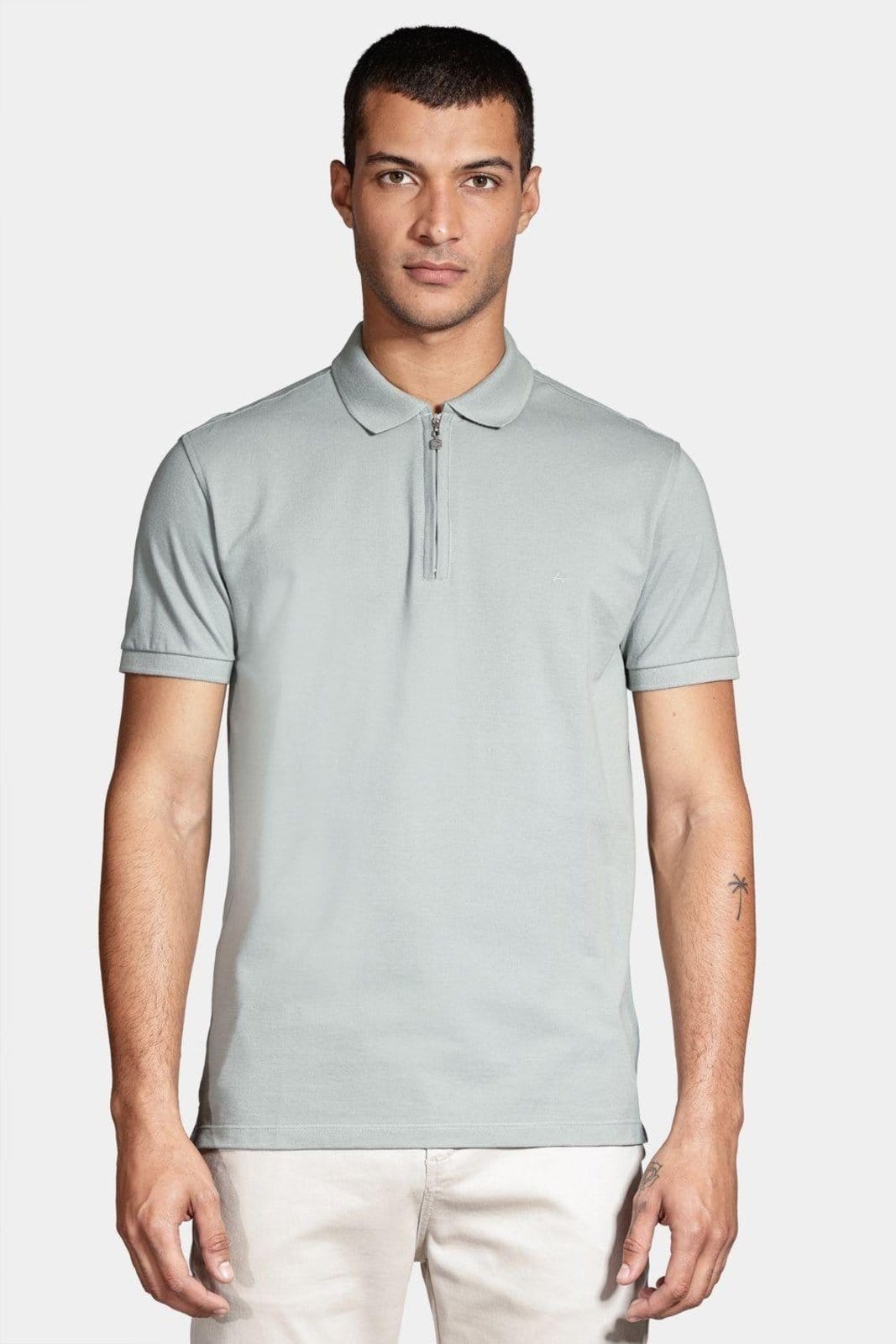 Vista principal Polo Aramis Aramis Piquet Zíper Verde Salvia Aramis incolor verde