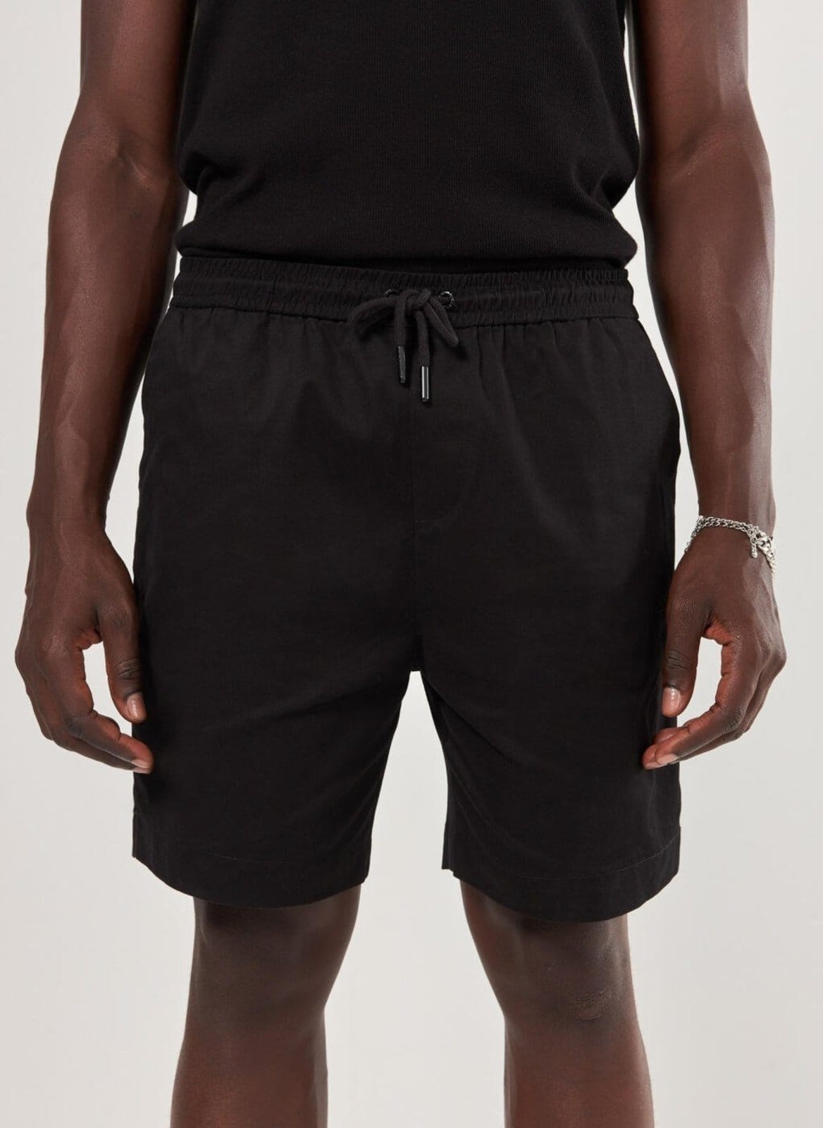 Vista 2 Bermuda Sarja Amarração Cós Youcom preto