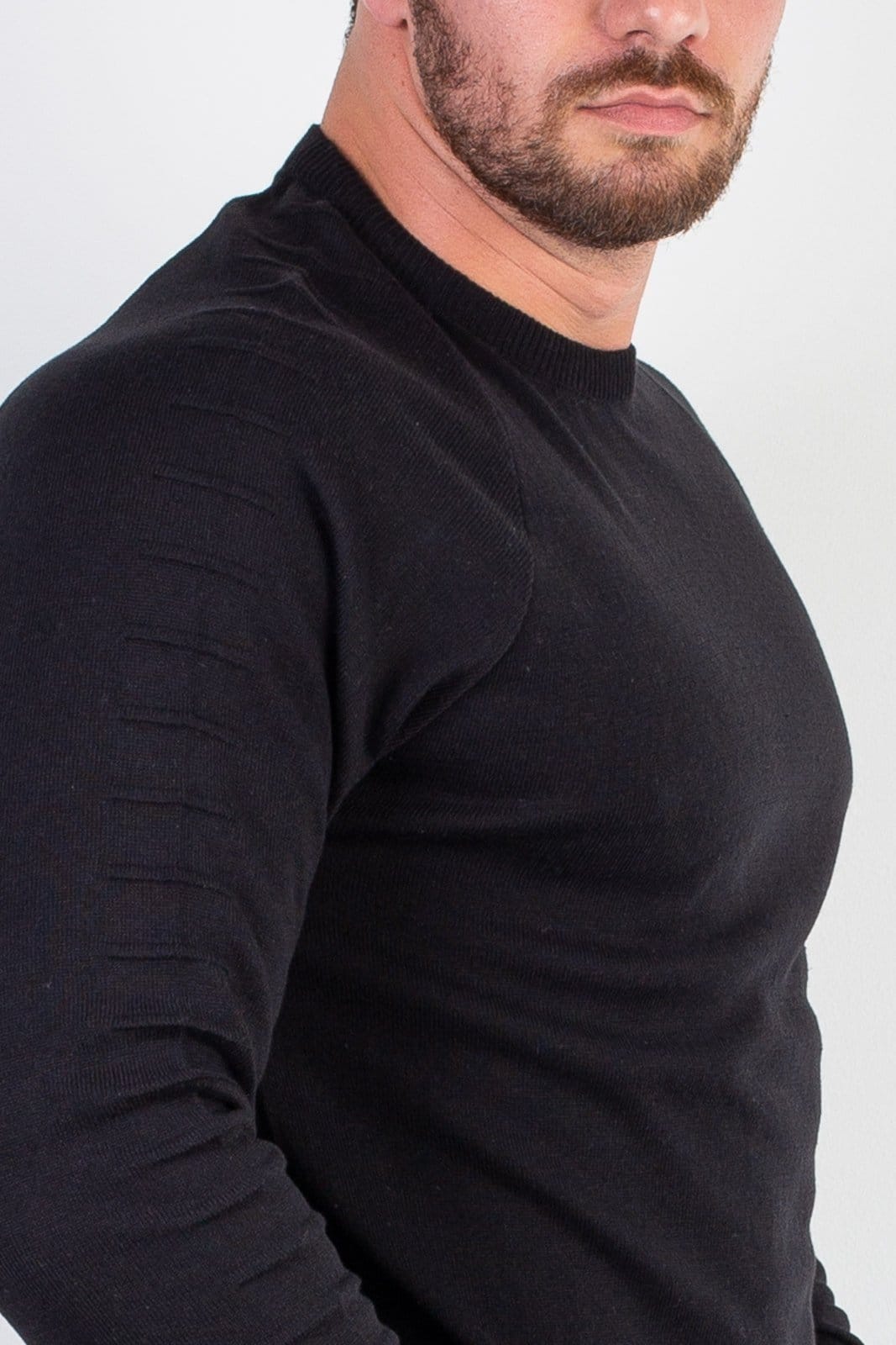 Vista 2 Blusa Enluaze Masculina De Malha Lisa 50002 Enluaze preto