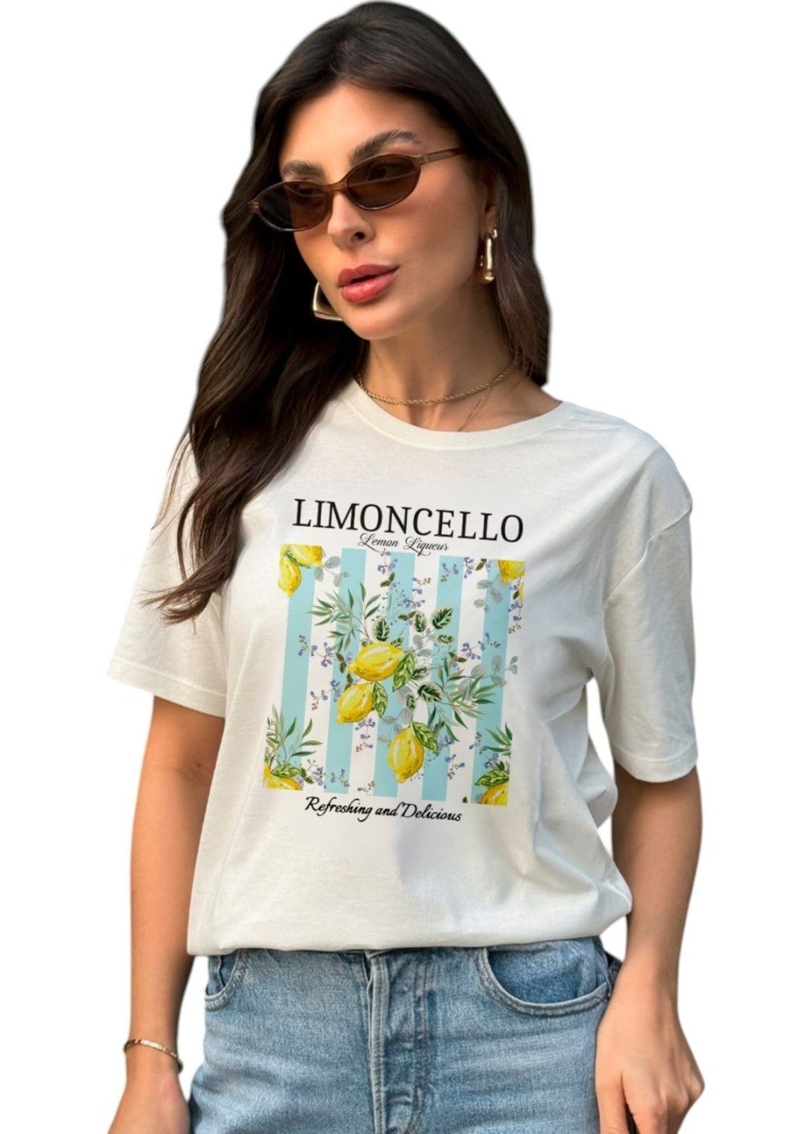 Camiseta Feminina CianitasOff Estampa Limoncello
