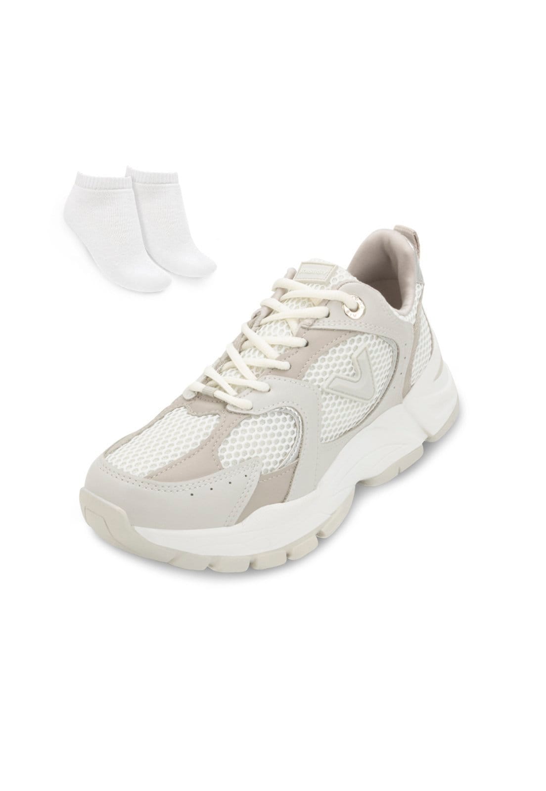 Tênis Casual Via Marte e Meia VM25-14001 Prata