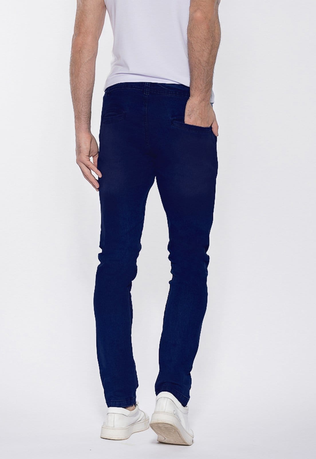 Vista 2 Calça Jeans Macaw Slim Elastano Toscana Macaw azul/azul marinho